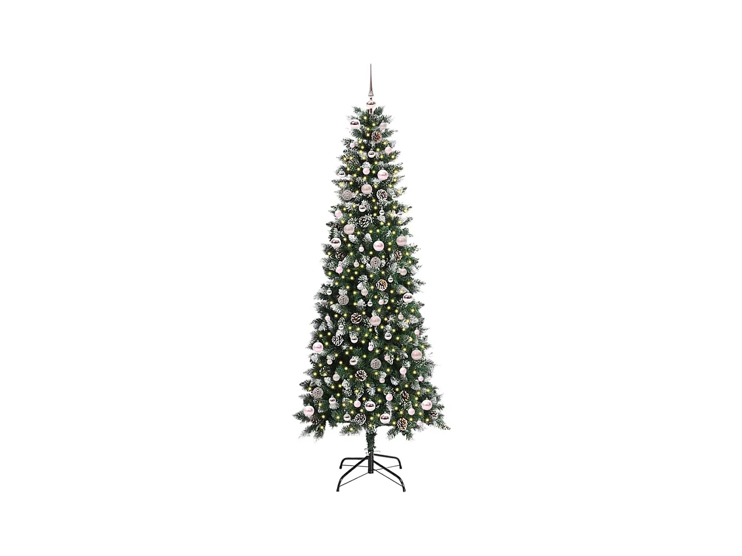 Sapin de Noël artificiel avec 300 LED Vert 96 x 96 x 240 cm