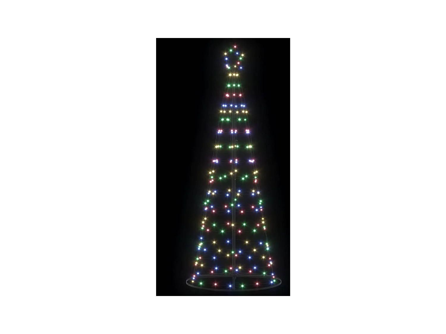 Árbol de Navidad LED con 390 LED Multicolor 250 cm Hierro