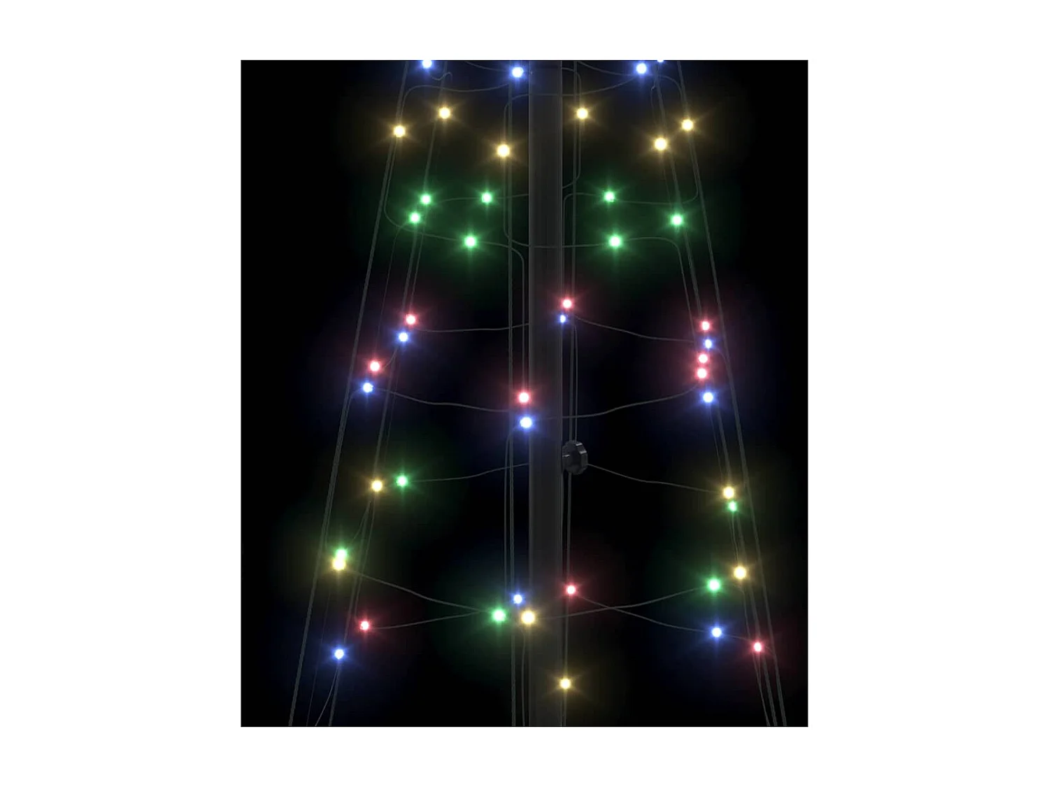 Arbre de Noël LED avec 390 LED Multicolore 250 cm Fer