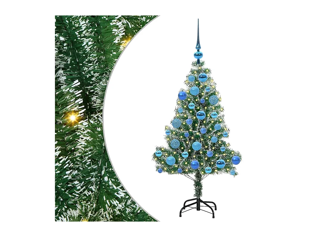 Arbre de Noël artificiel floconné de neige avec lumière LED