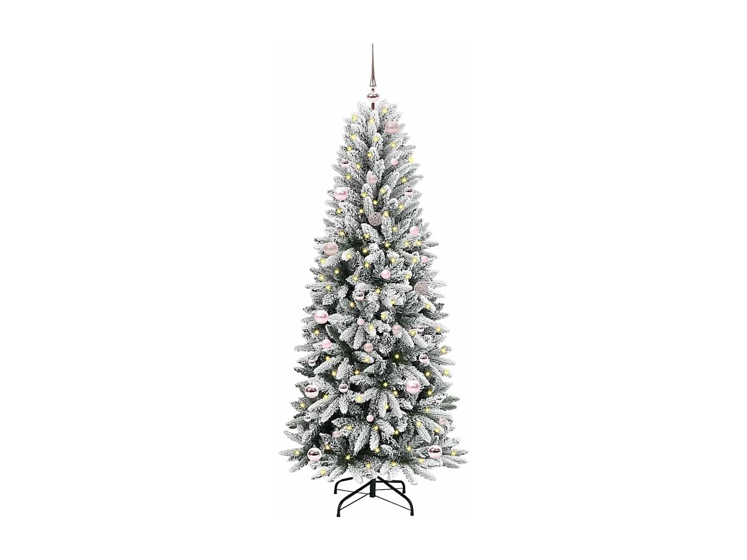 Sapin de Noël artificiel avec 150 LED Blanc 63 x 63 x 150 cm