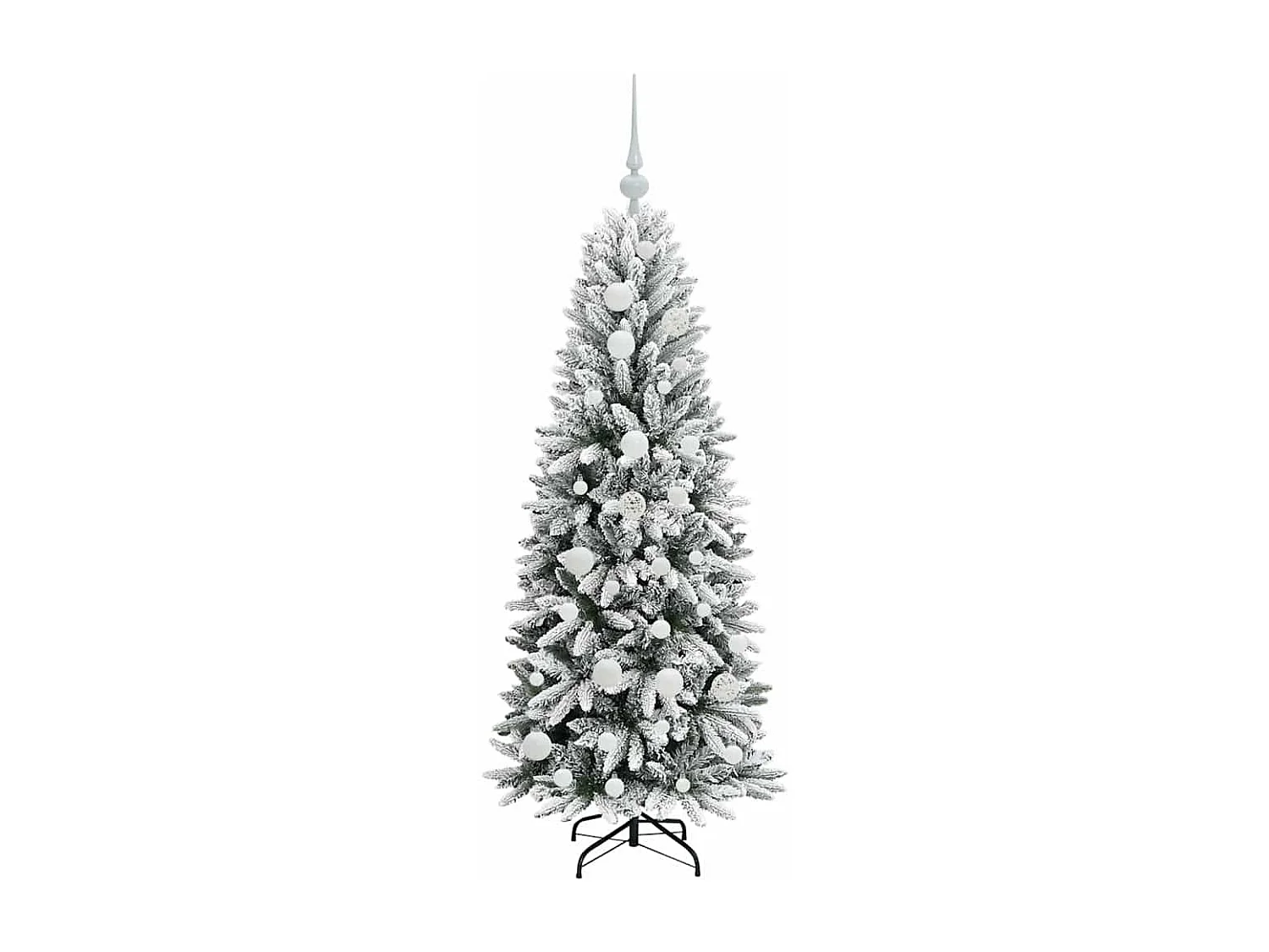 Sapin de Noël artificiel avec 150 LED Blanc 53 x 53 x 120 cm