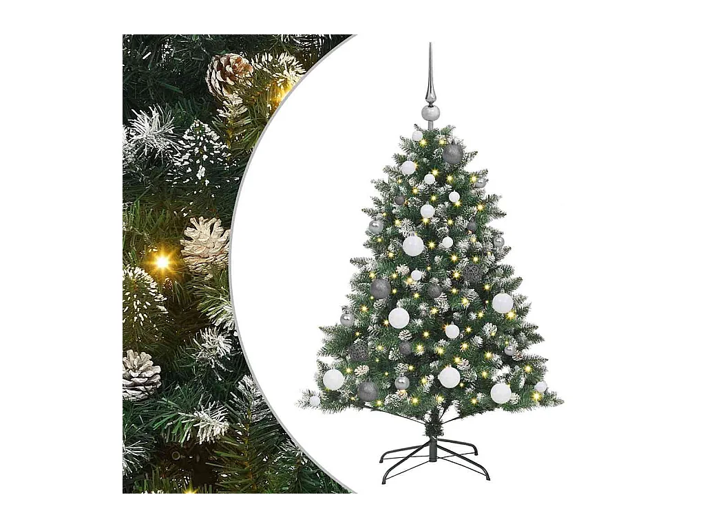Árbol de Navidad artificial con 150 LED Verde 85 x 85 x 120 cm