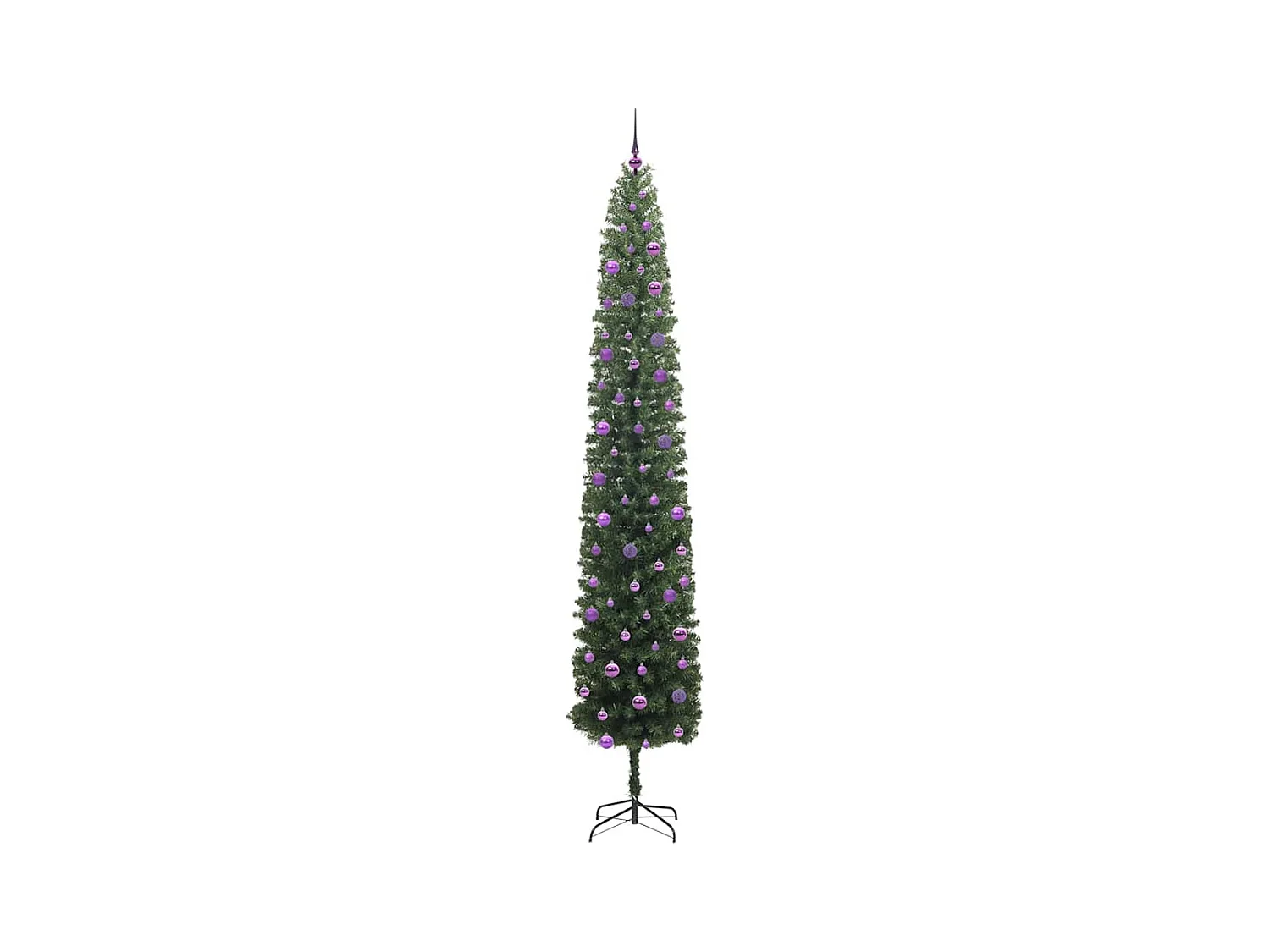 Árbol de Navidad artificial Verde 270 cm PVC, Acero y Plástico