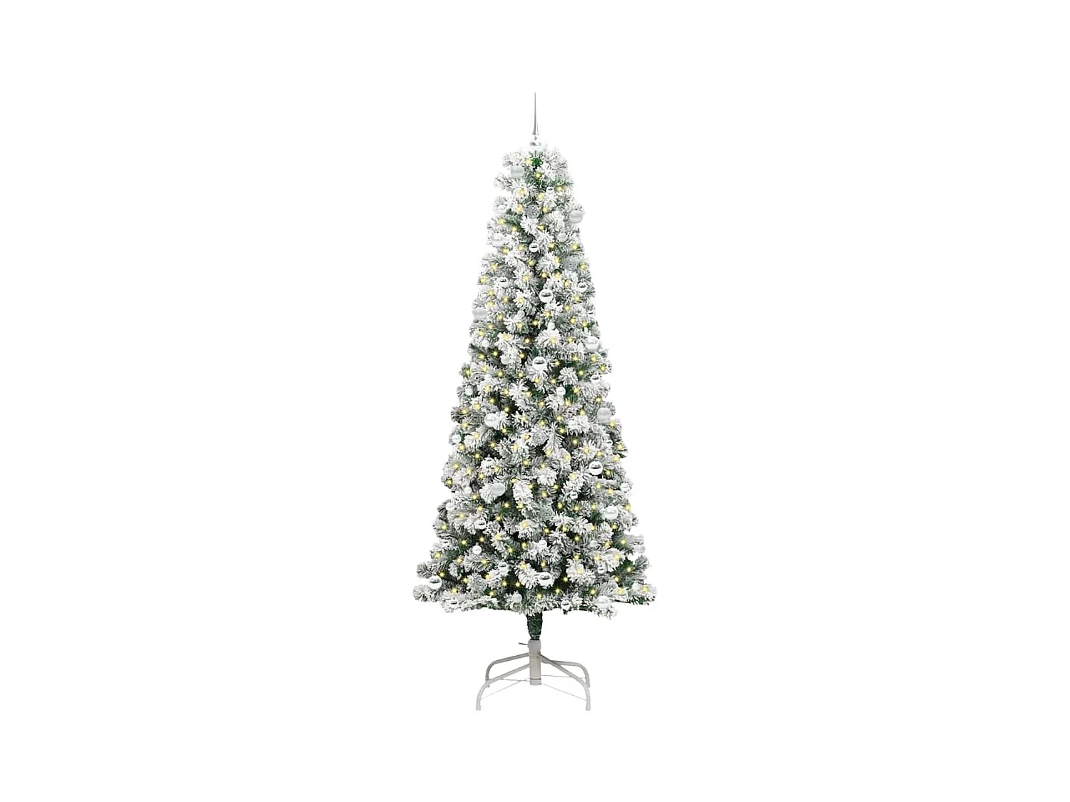 Árbol de Navidad artificial con ramas articuladas 240 cm PVC