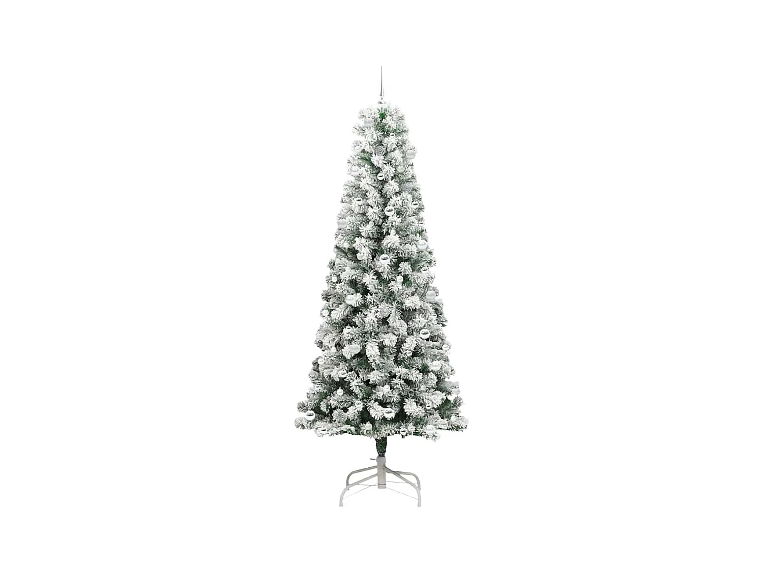 Árbol de Navidad artificial con ramas articuladas 240 cm PVC