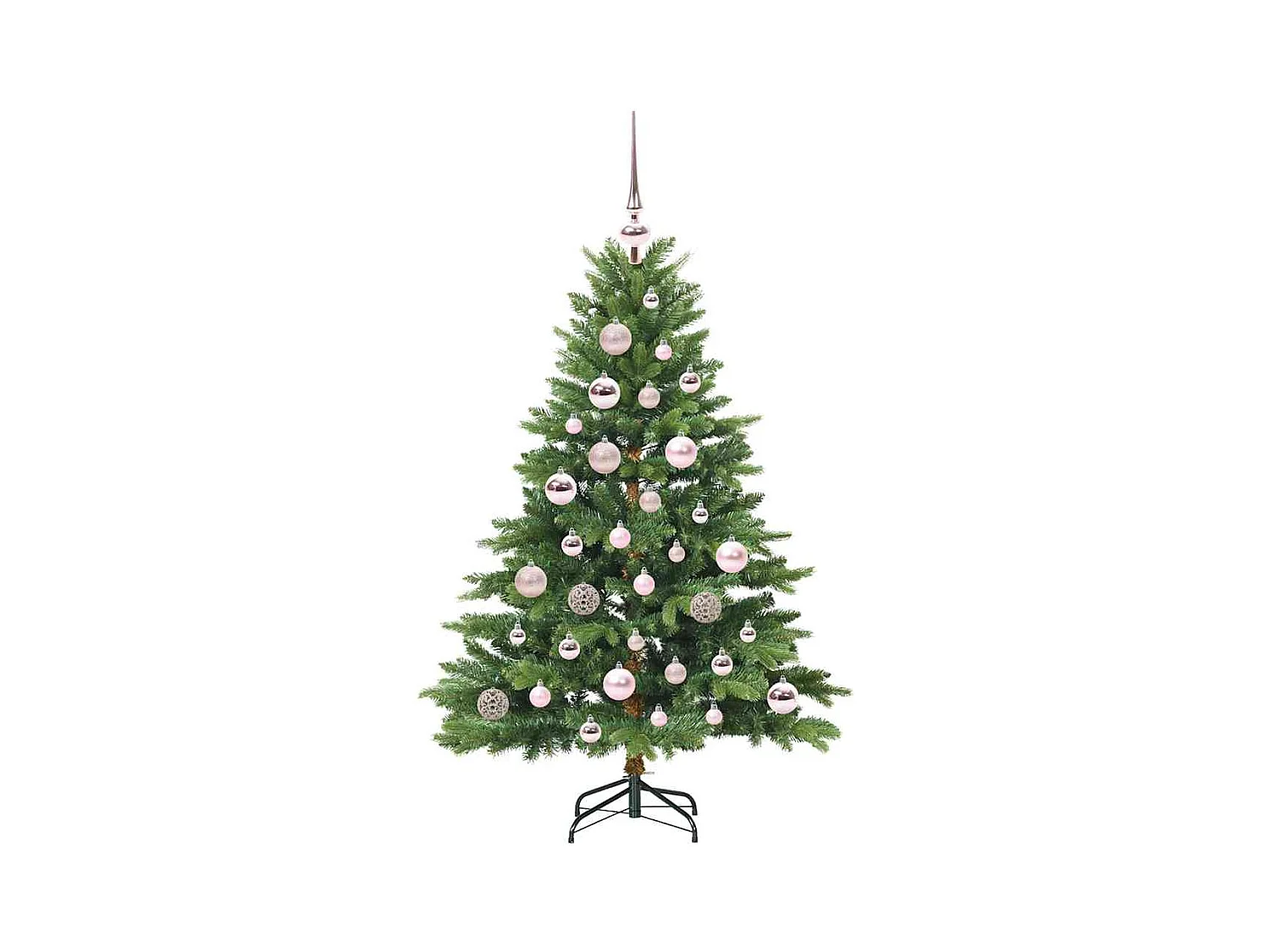 Sapin de Noël artificiel avec 150 LED Vert 120 cm PE et PVC
