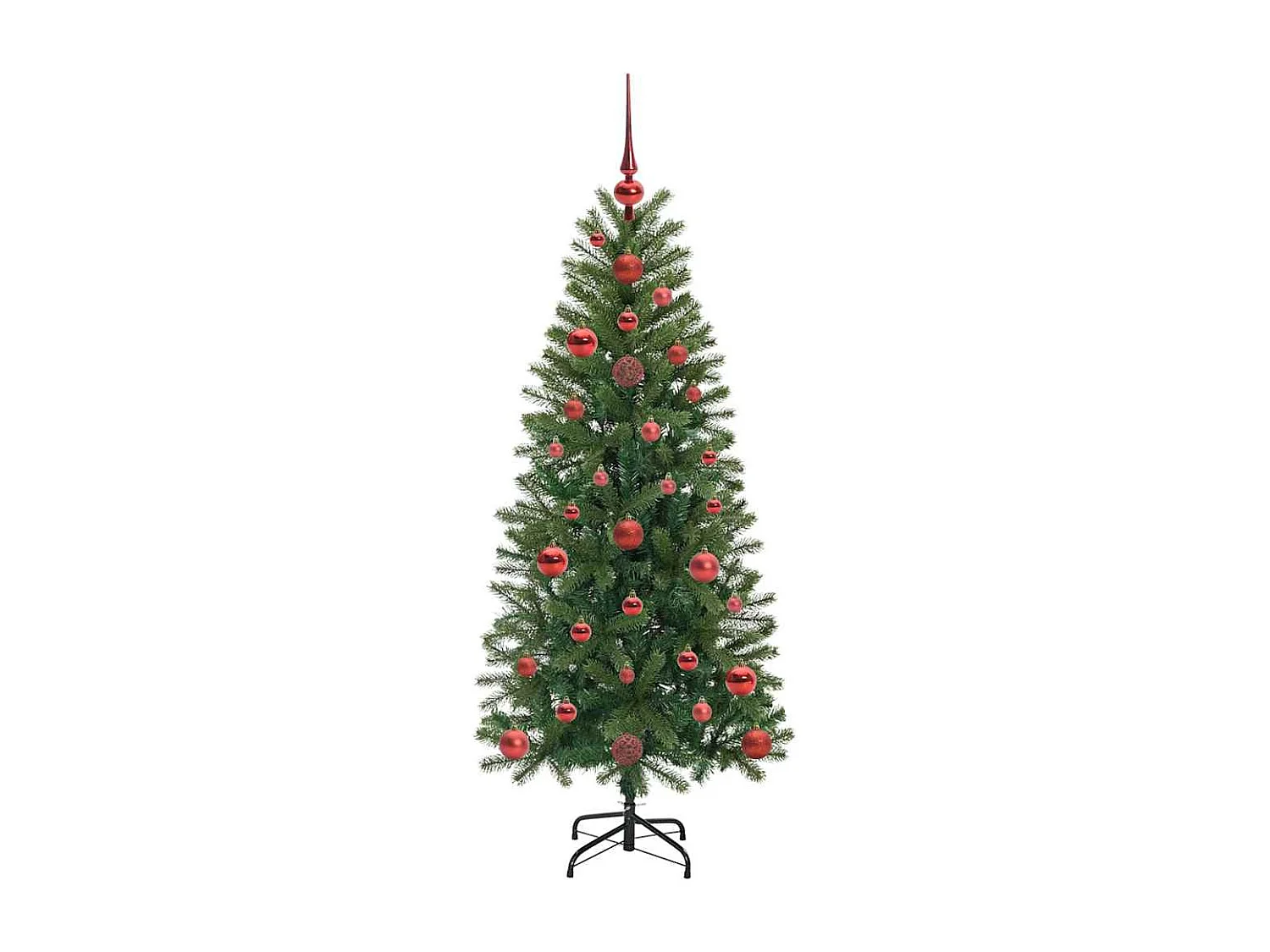 Sapin de Noël artificiel avec 150 LED Vert 120 cm PE et PVC