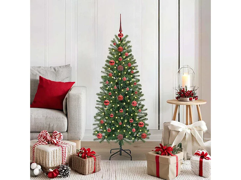 Árbol de Navidad artificial con 150 LED Verde 120 cm PE y PVC