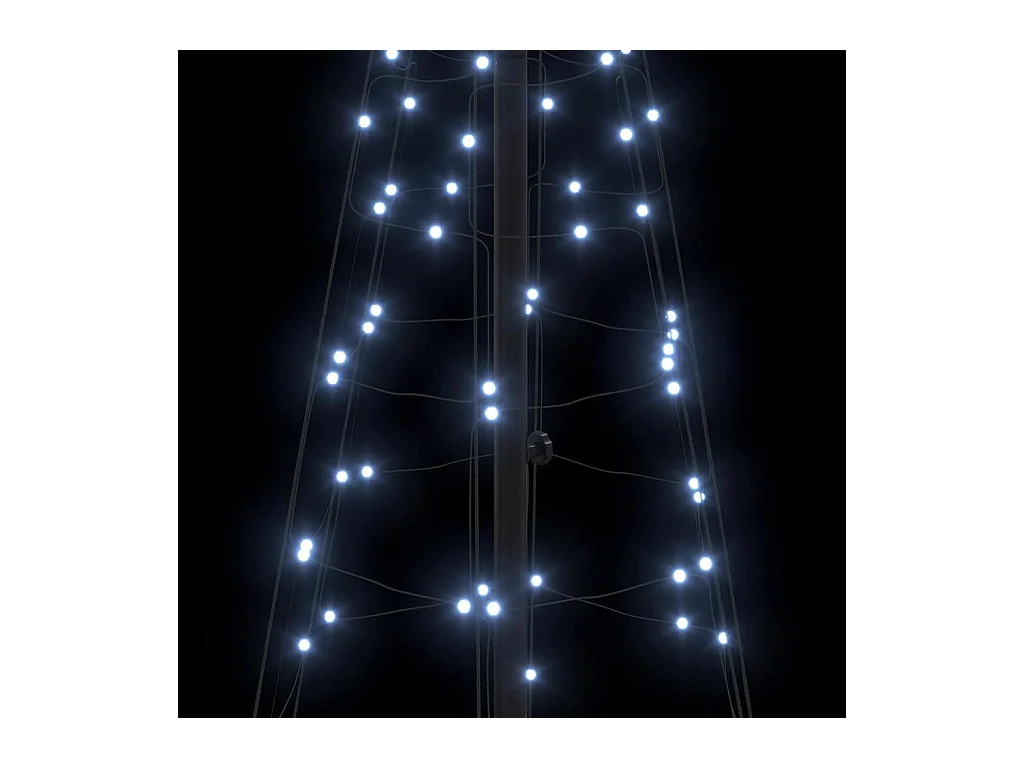 Árvore de Natal LED com 390 LEDs Branco frio 250 cm Ferro