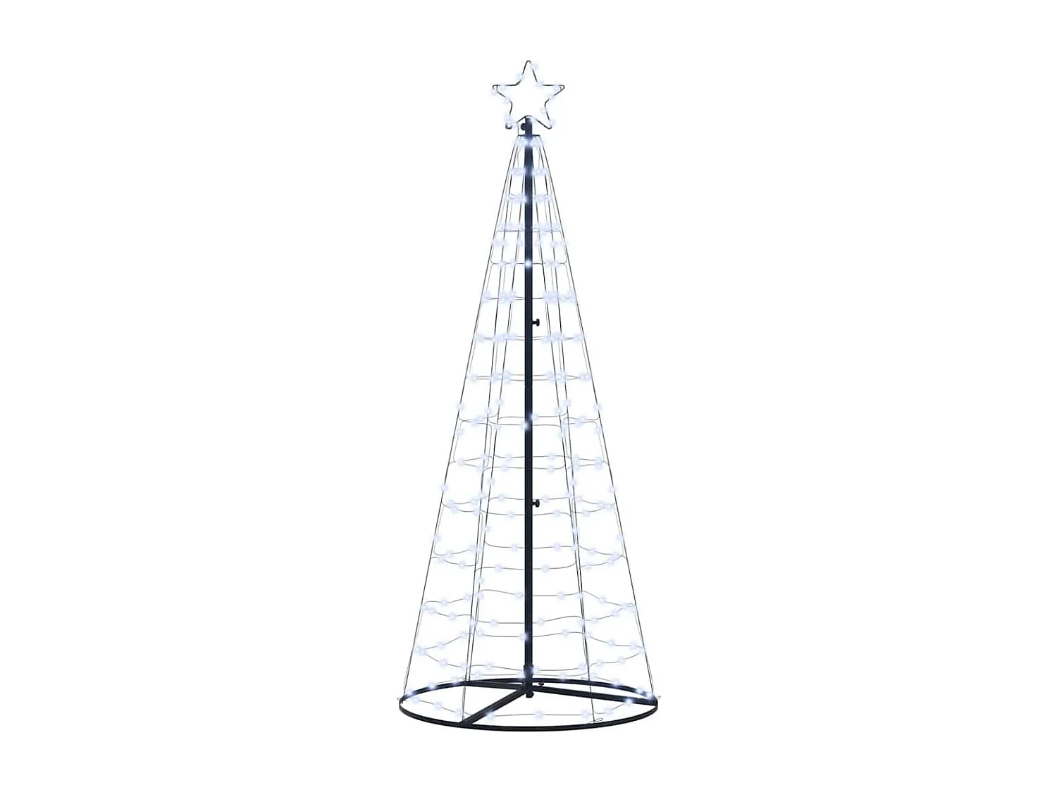 Arbre de Noël LED avec 390 LED Blanc froid 250 cm Fer