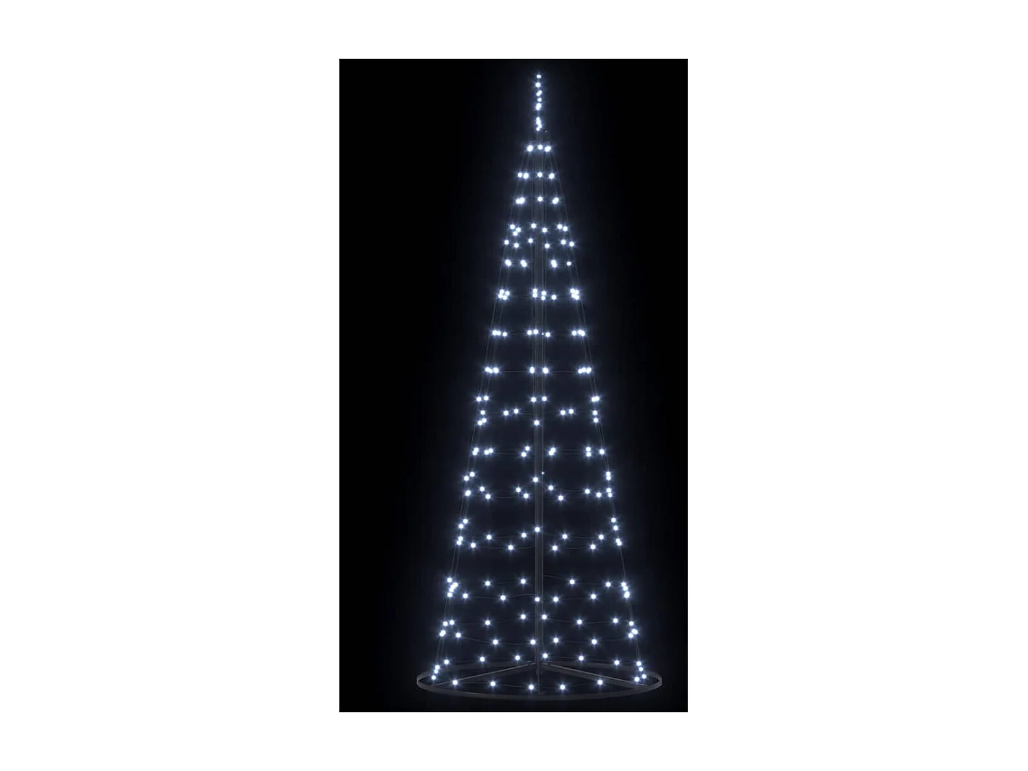 Arbre de Noël LED avec 390 LED Blanc froid 250 cm Fer