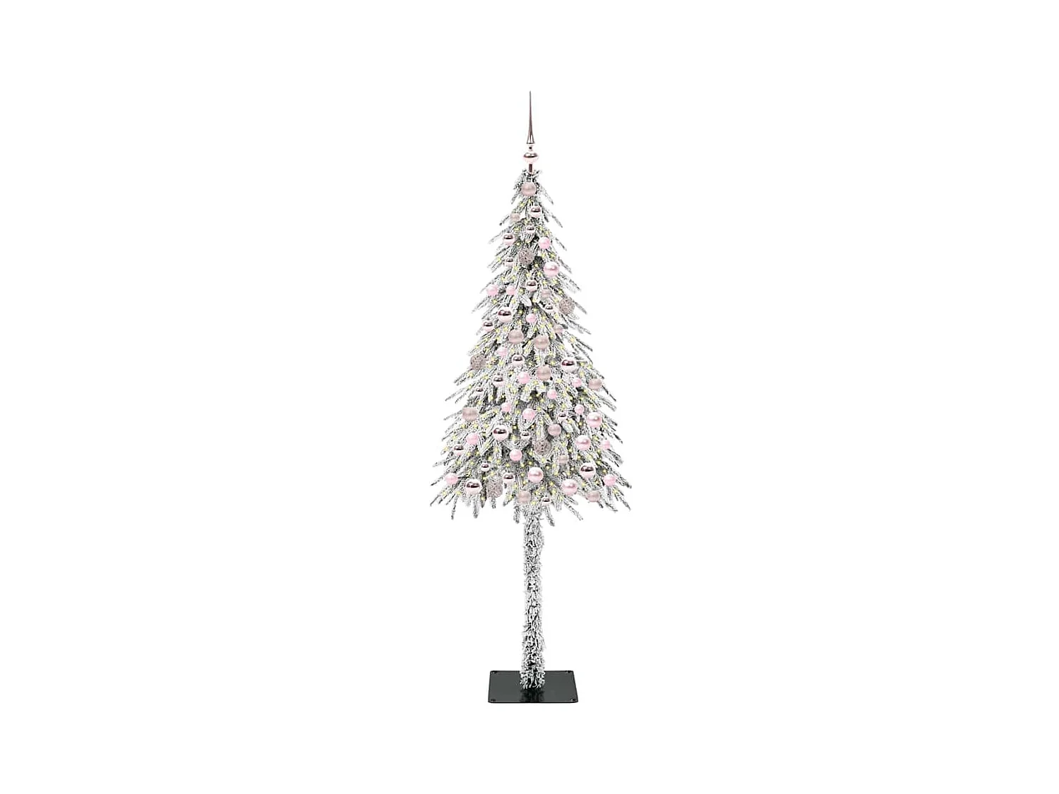 Sapin de Noël avec 300 LED Blanc 210 cm PE et Acier