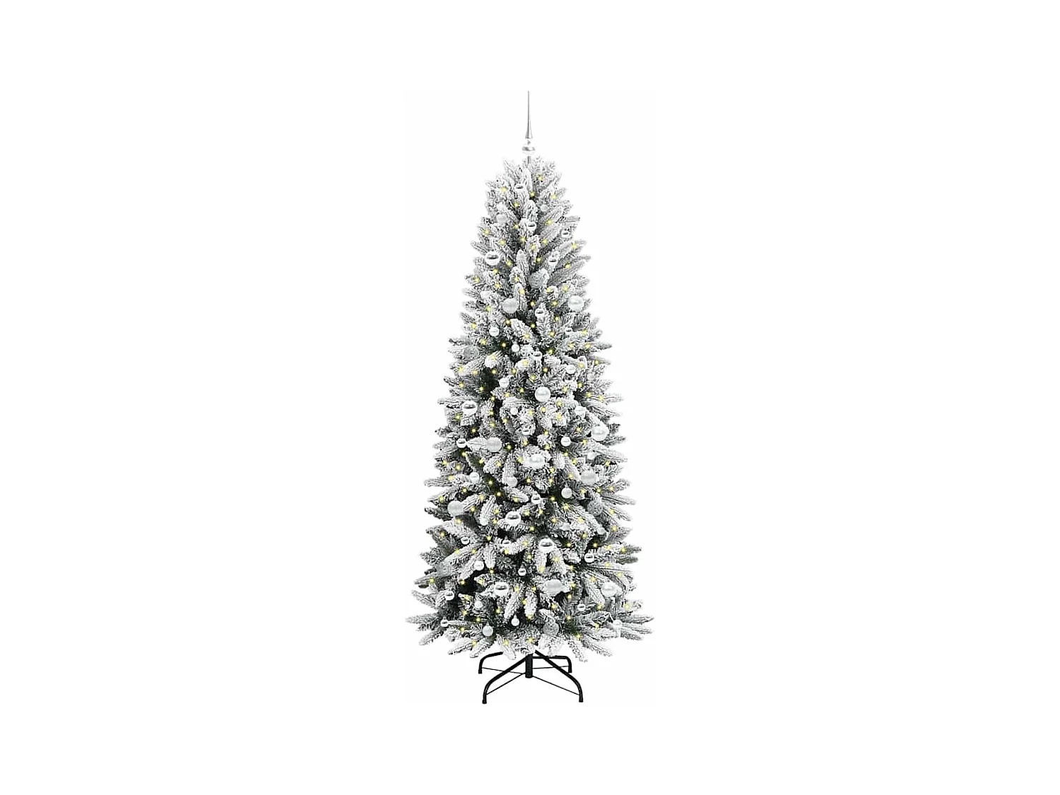 Sapin de Noël artificiel avec 300 LED Blanc 78 x 78 x 210 cm