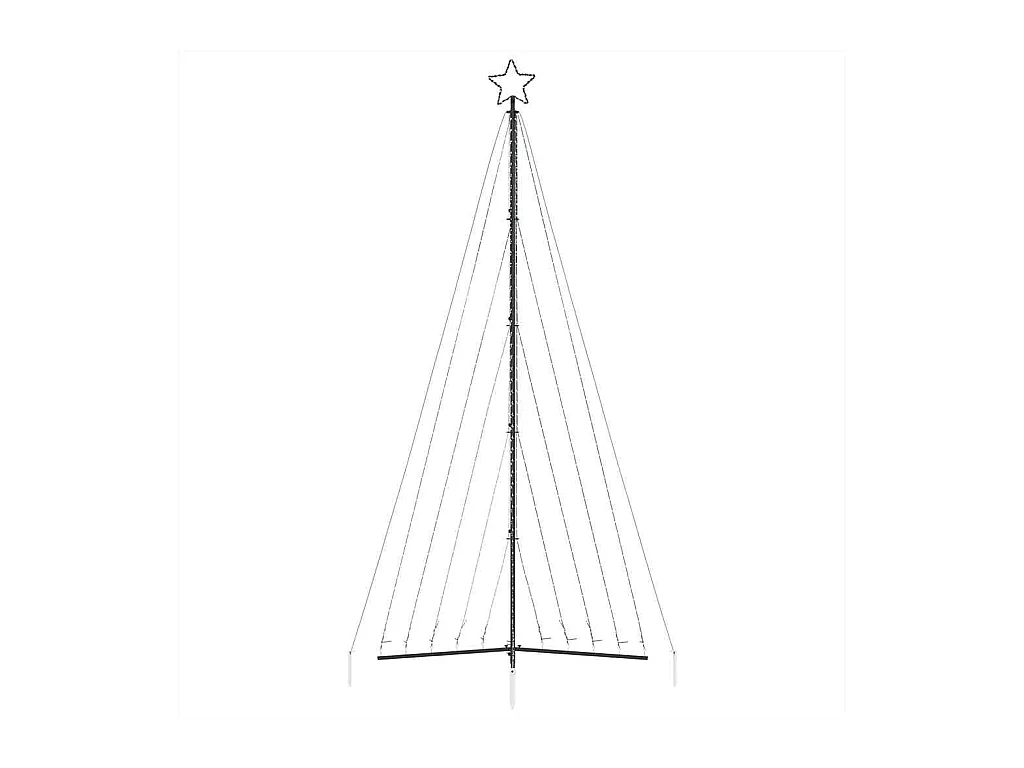 LED Árvore de Natal 570 LEDs Branco Quente 399 cm