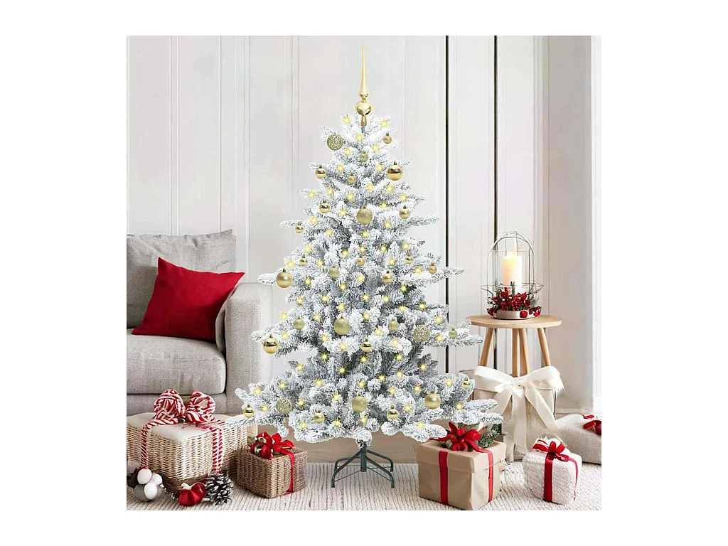 Árbol de Navidad artificial con ramas articuladas 150 cm PVC