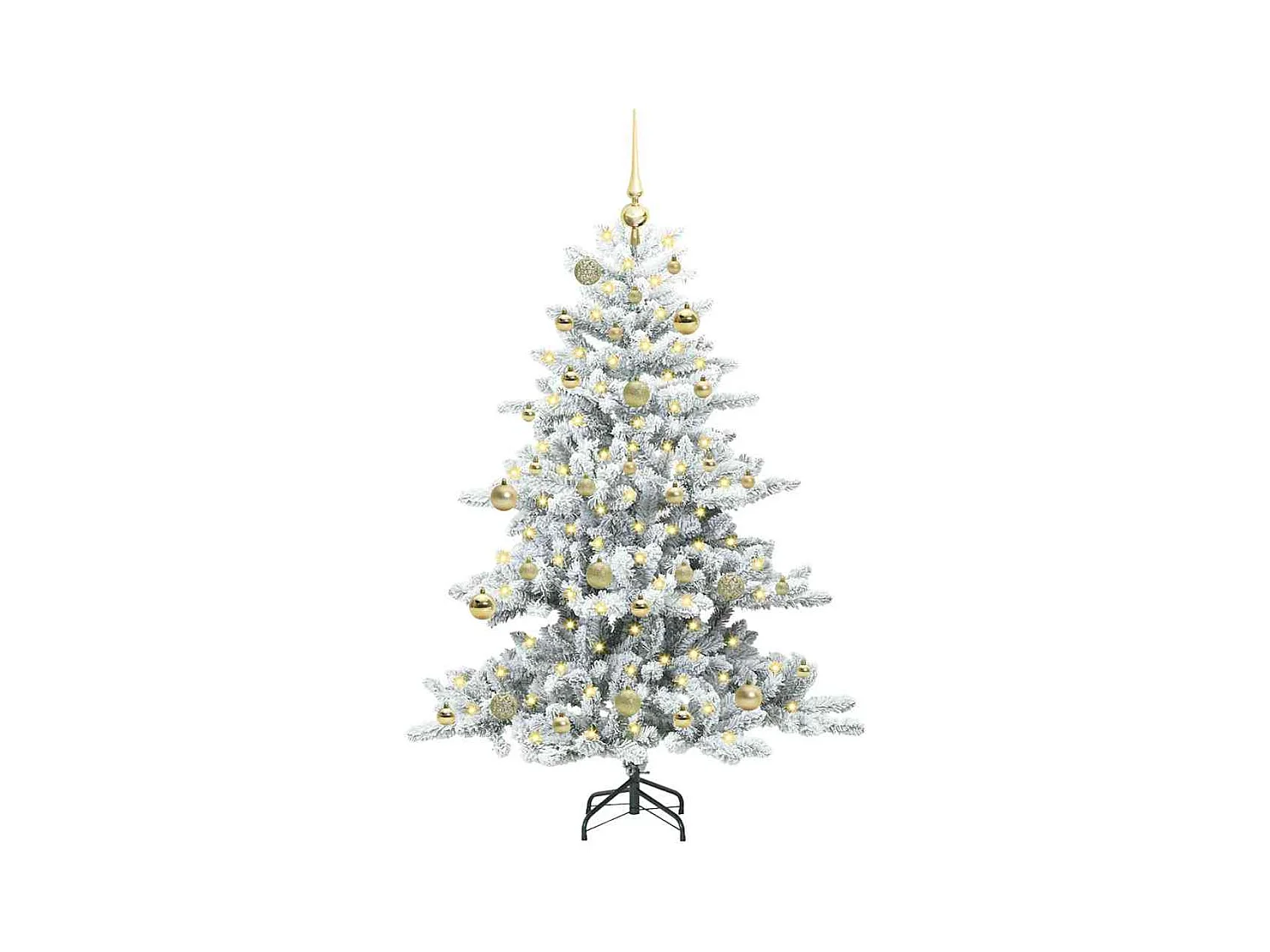 Árbol de Navidad artificial con ramas articuladas 150 cm PVC