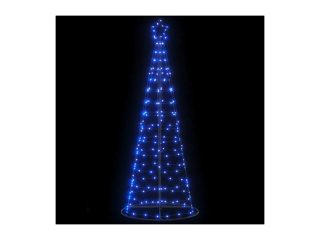 Árbol de Navidad LED 200 LEDs azul 182 cm