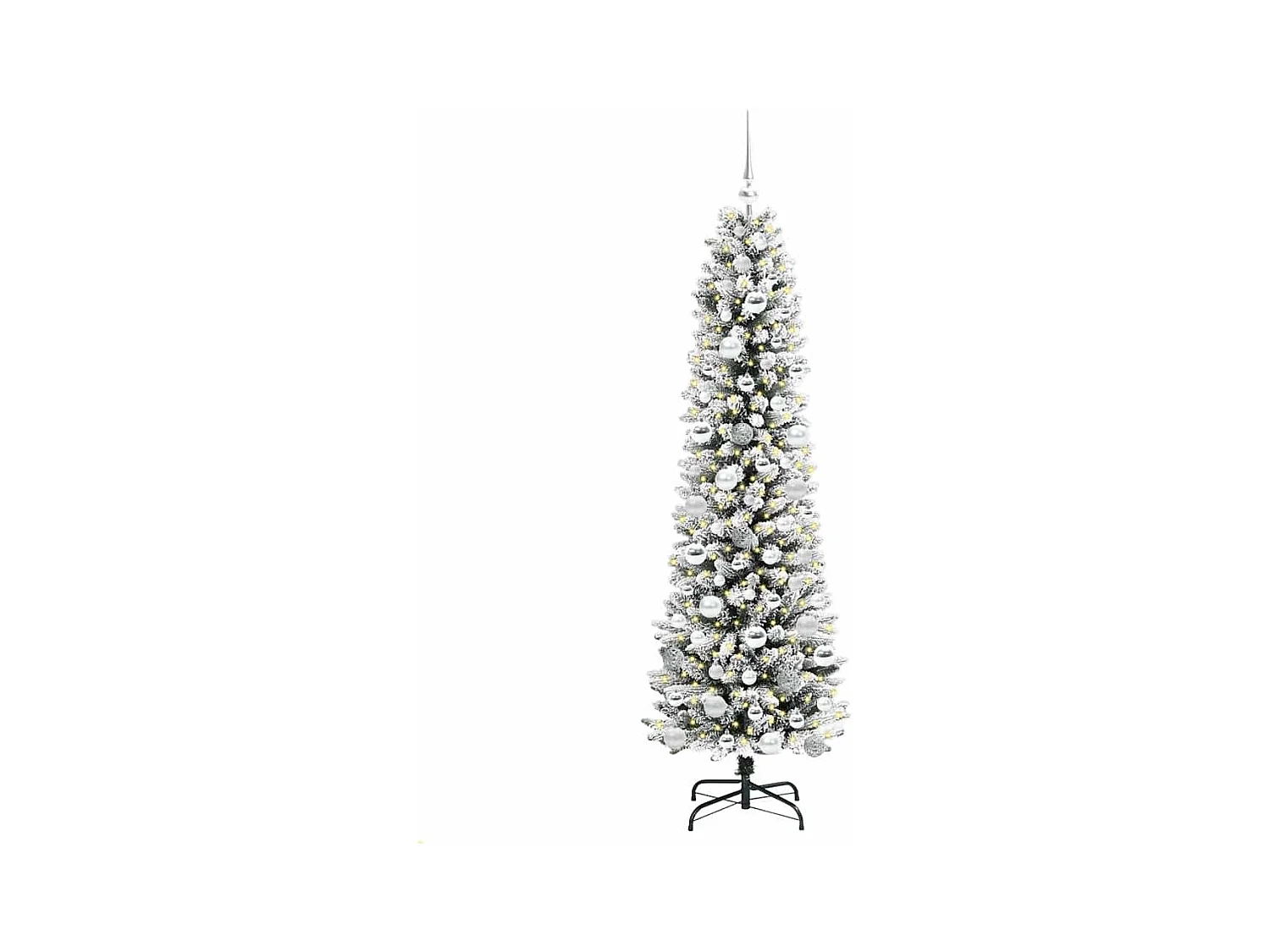 Árbol de Navidad artificial con 300 LED verde y 180 cm