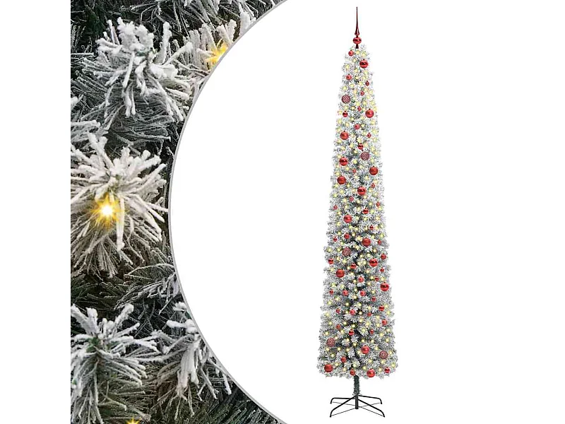 Árbol de Navidad artificial Verde 270 cm PVC, Acero y Plástico