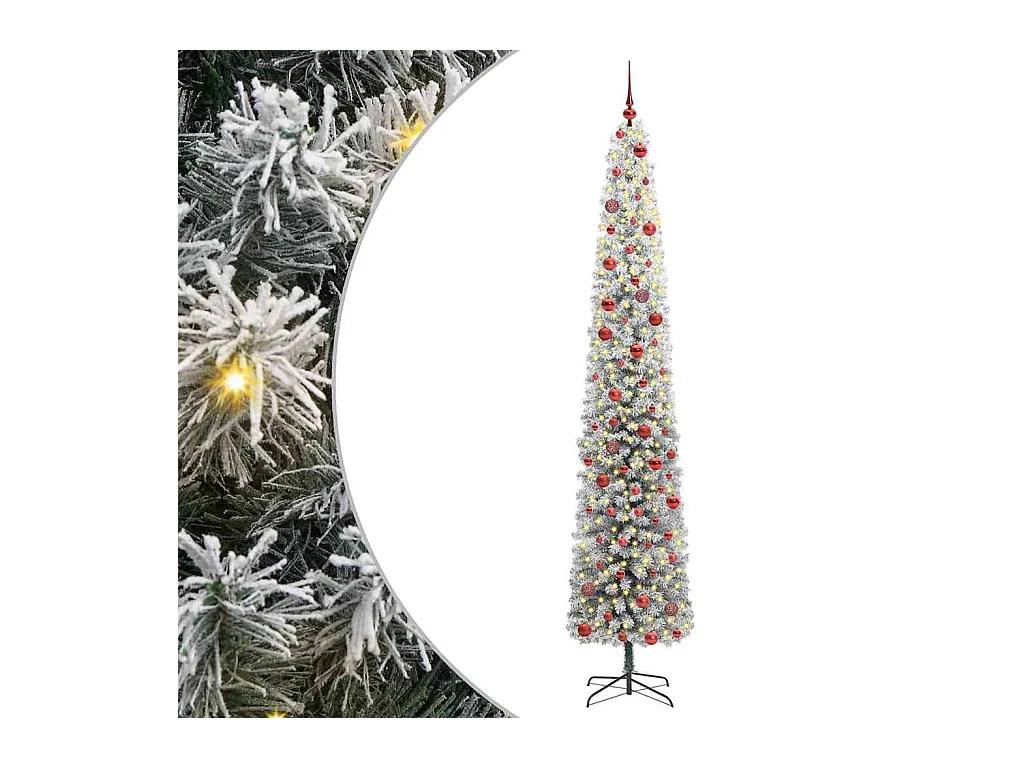 Árbol de Navidad artificial Verde 270 cm PVC, Acero y Plástico