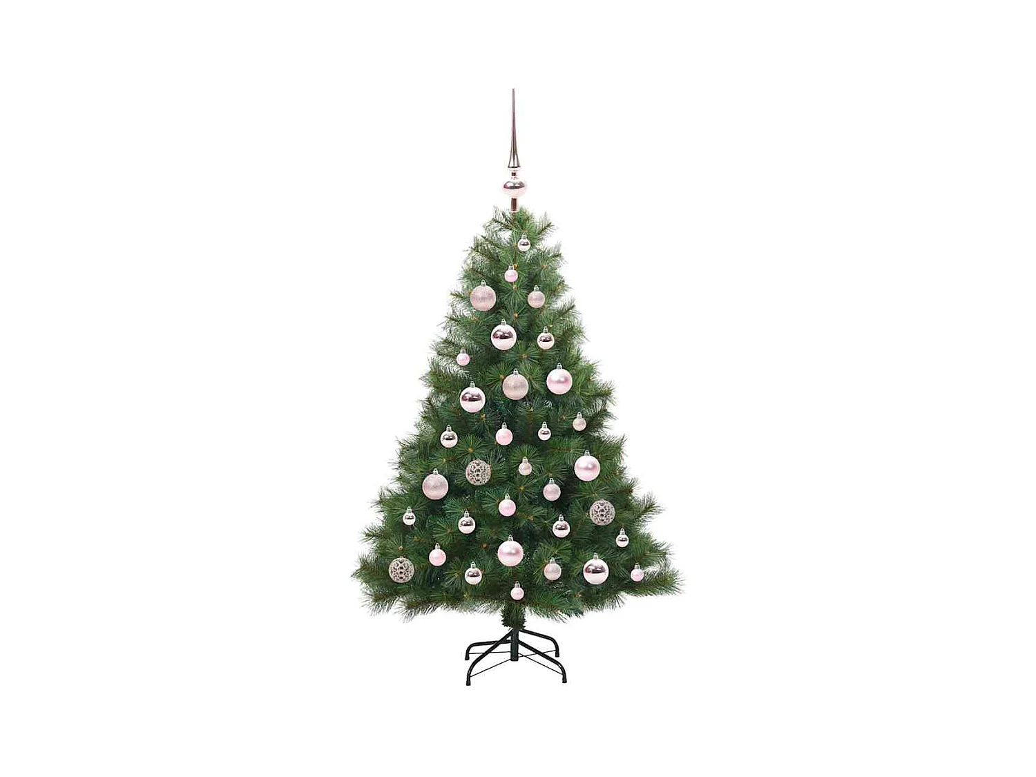 Sapin de Noël artificiel avec 150 LED Vert 120 cm PE et PVC