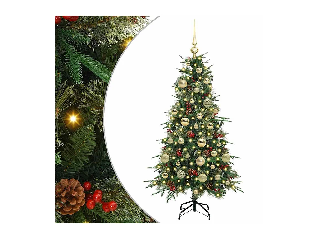 Árbol de Navidad artificial con ramas articuladas Verde 120 cm