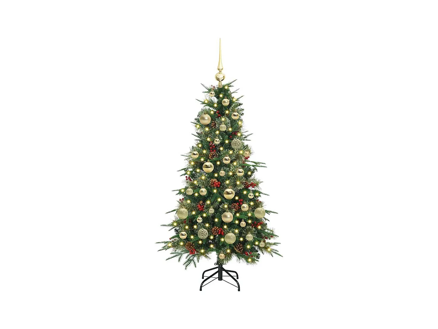 Árbol de Navidad artificial con ramas articuladas Verde 120 cm