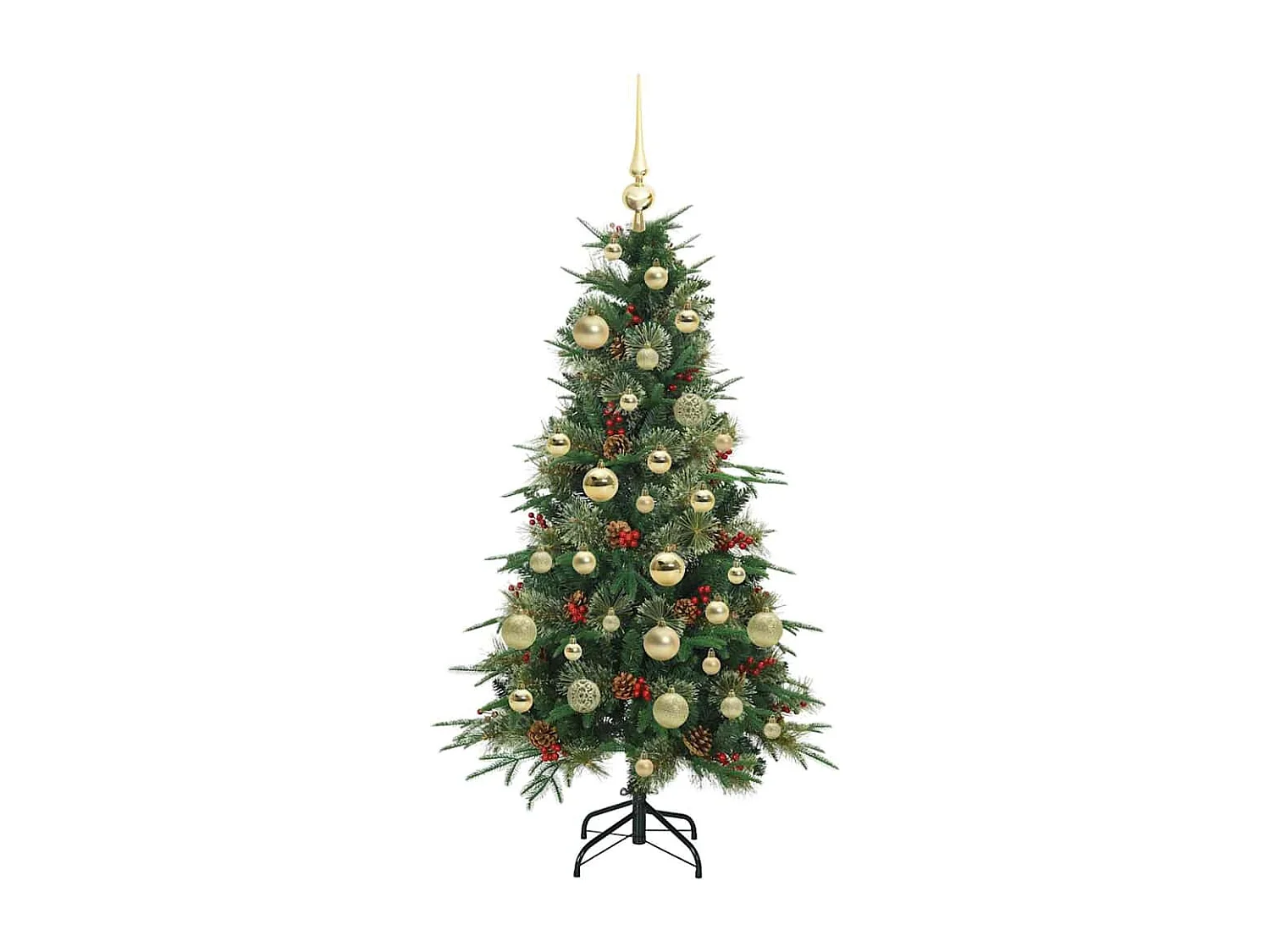 Sapin de Noël Artificiel à Branches Articulées Vert 120 cm