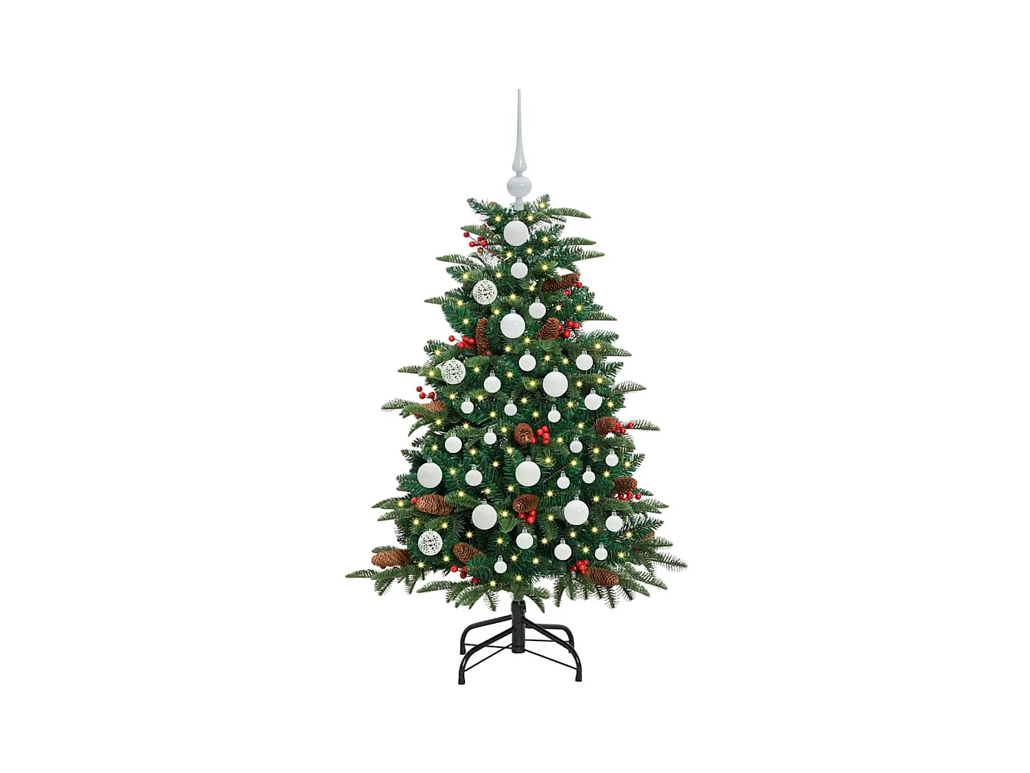 Sapin de Noël artificiel Vert 120 cm PVC, métal et plastique