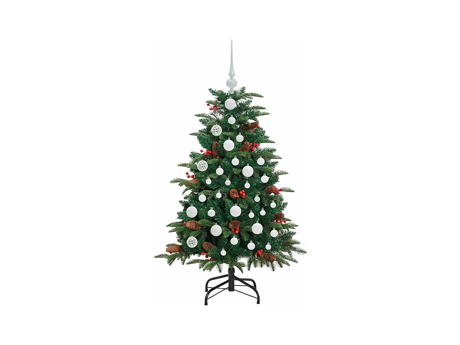 Sapin de Noël artificiel Vert 120 cm PVC, métal et plastique