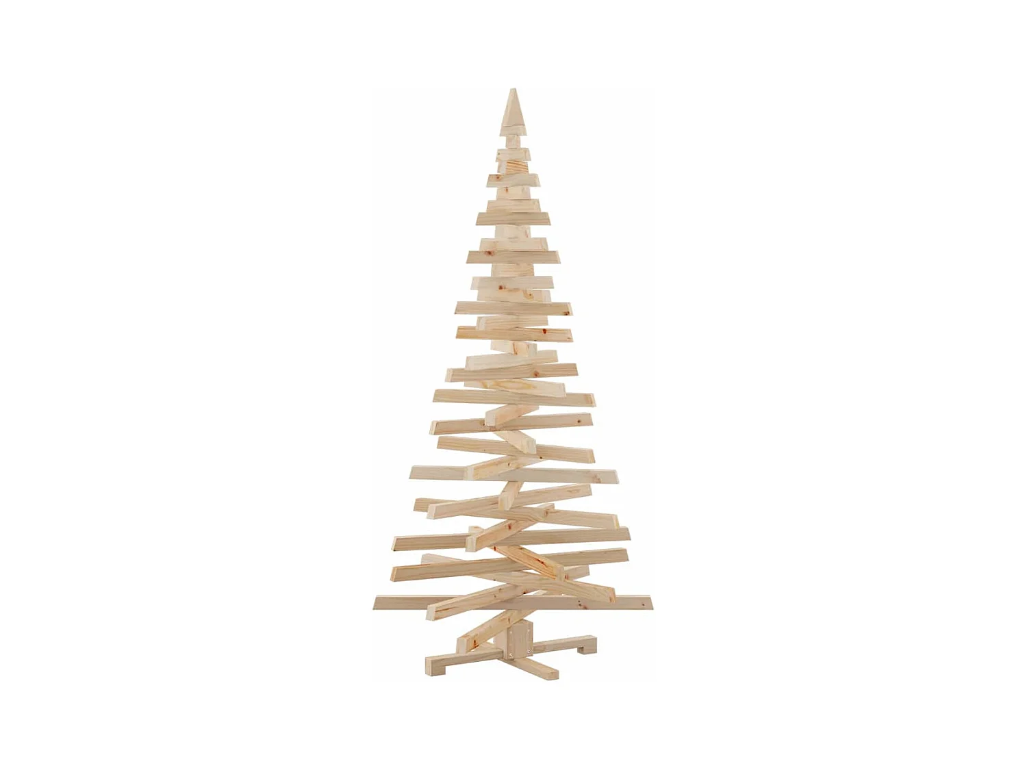 Arbres de Noël avec support Naturel 180 cm Bois massif en pin