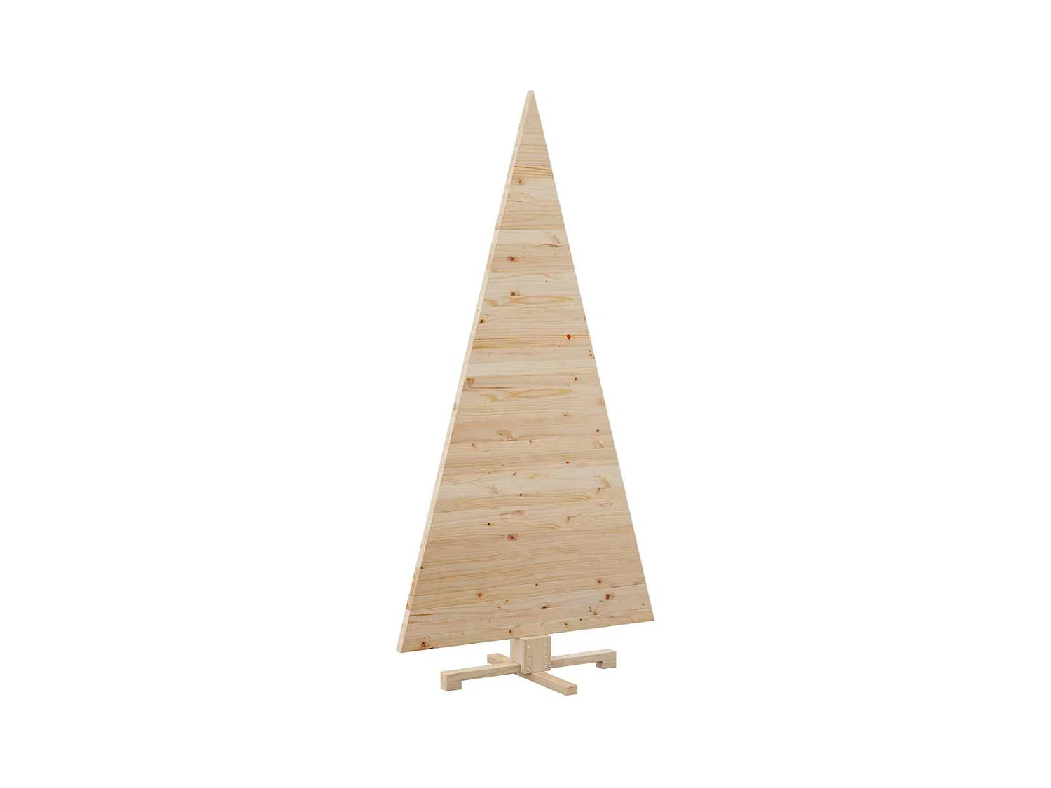 Arbres de Noël avec support Naturel 180 cm Bois massif en pin