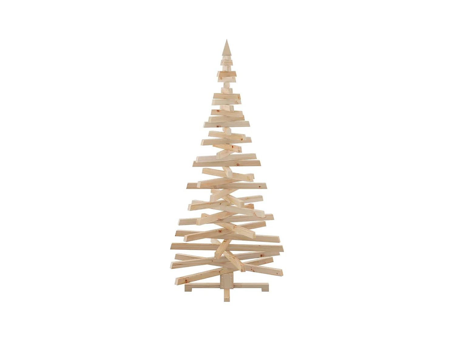 Arbres de Noël avec support Naturel 180 cm Bois massif en pin