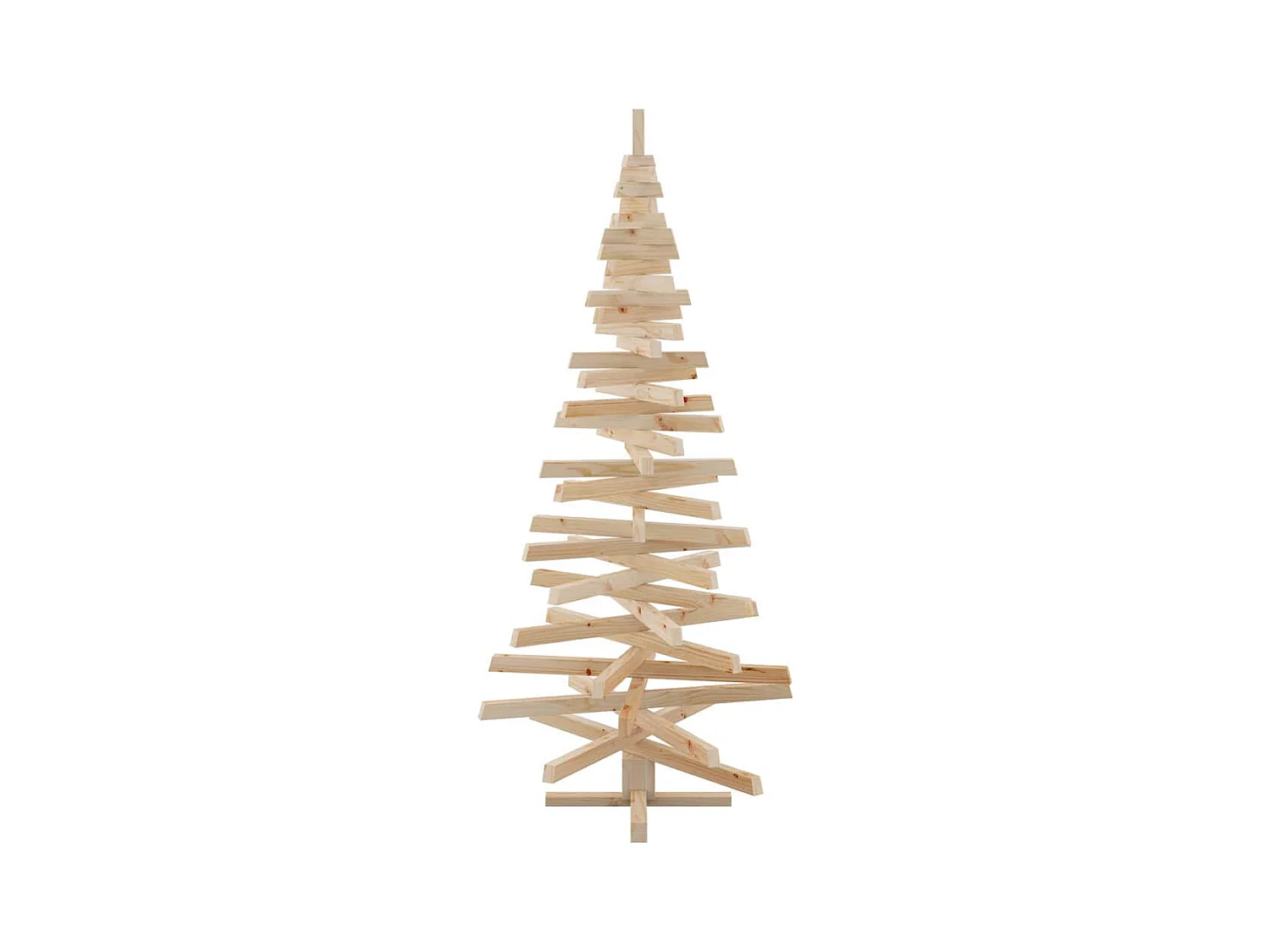 Arbres de Noël avec support Naturel 180 cm Bois massif en pin