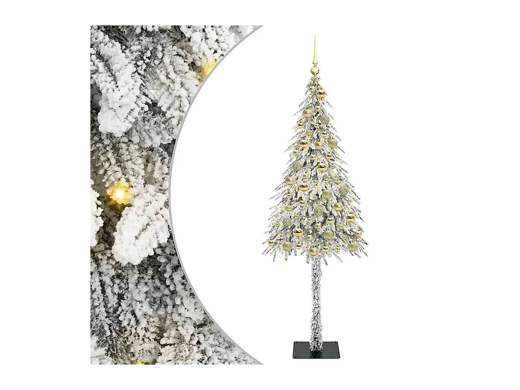 Sapin de Noël avec 300 LED Blanc 180 cm PE et Acier