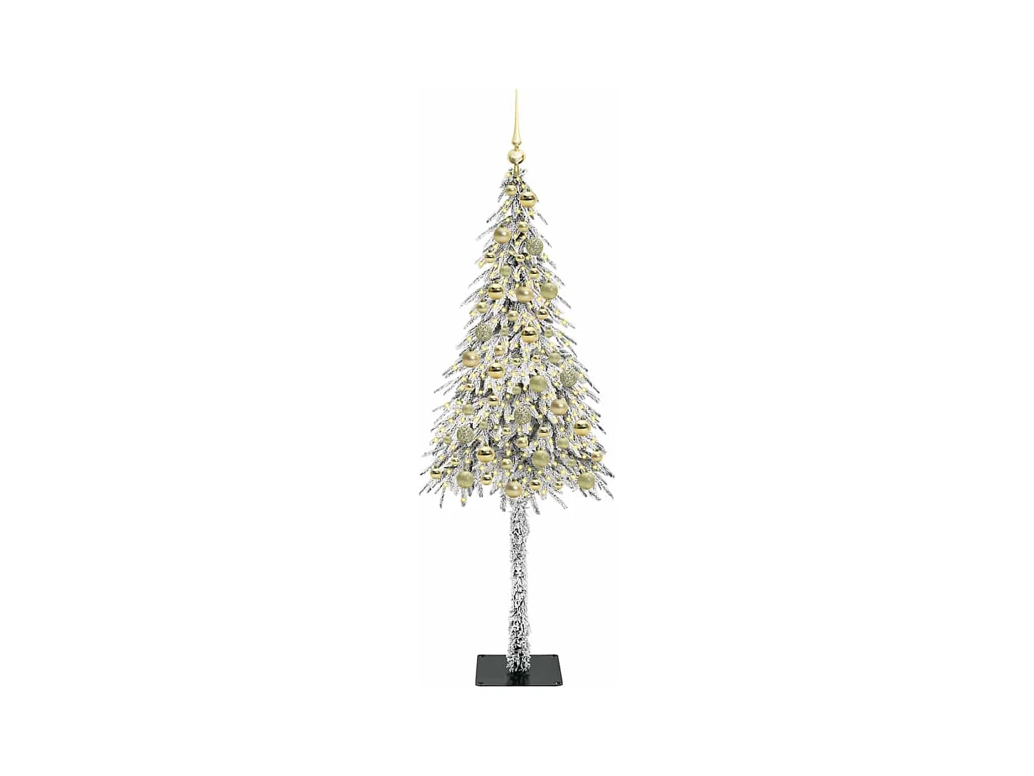Sapin de Noël avec 300 LED Blanc 180 cm PE et Acier