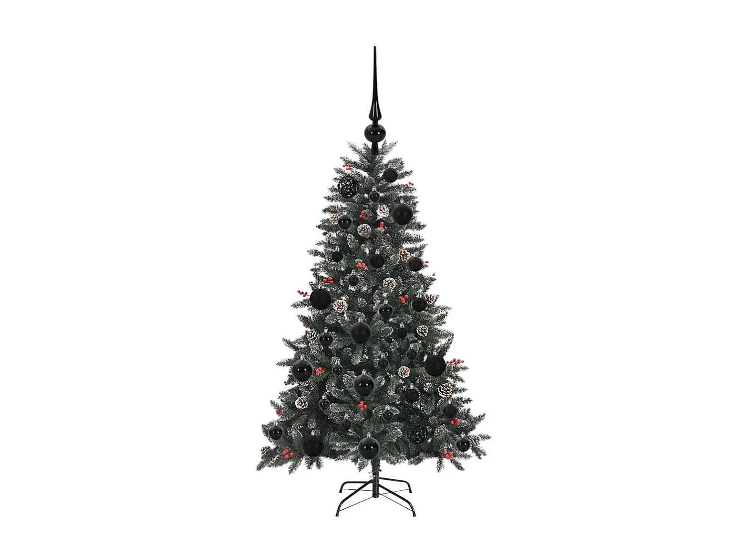 Sapin de Noël artificiel avec 150 LED Vert 68 x 68 x 120 cm
