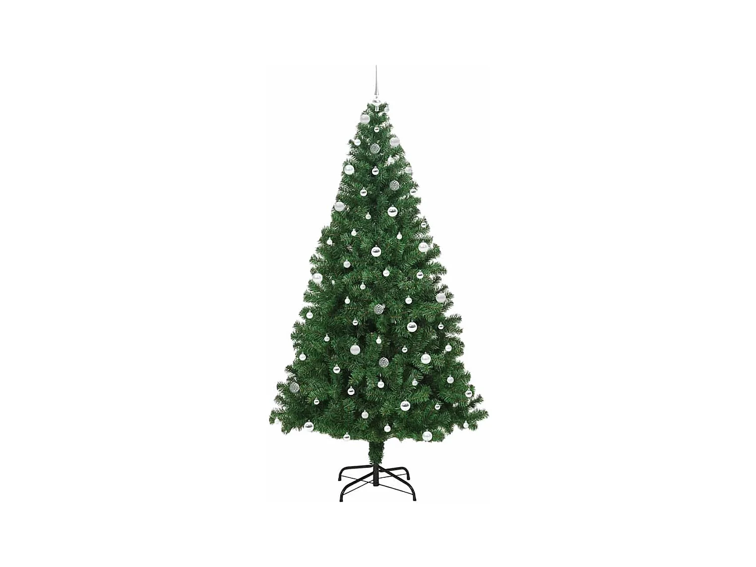Árvore de Natal Artificial Verde 240 cm PVC, Aço e Plástico
