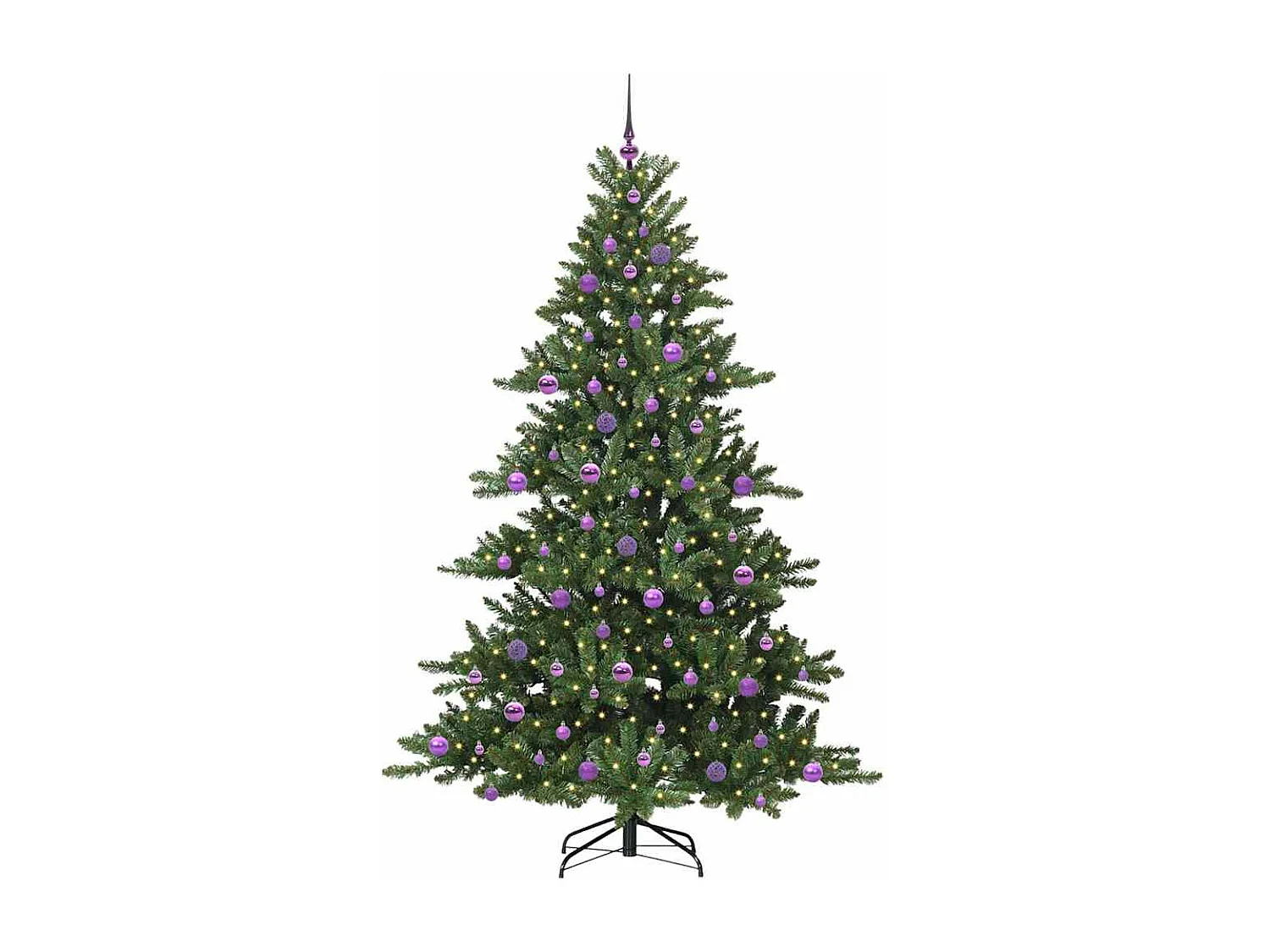 Sapin de Noël Artificiel à Branches Articulées 210 cm PVC