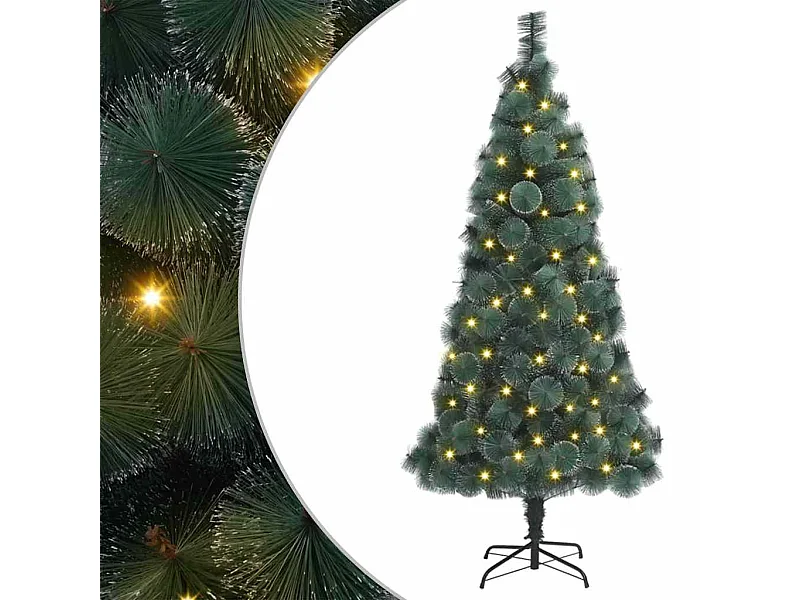 Sapin de Noël artificiel pré-éclairé Vert 180 cm PET
