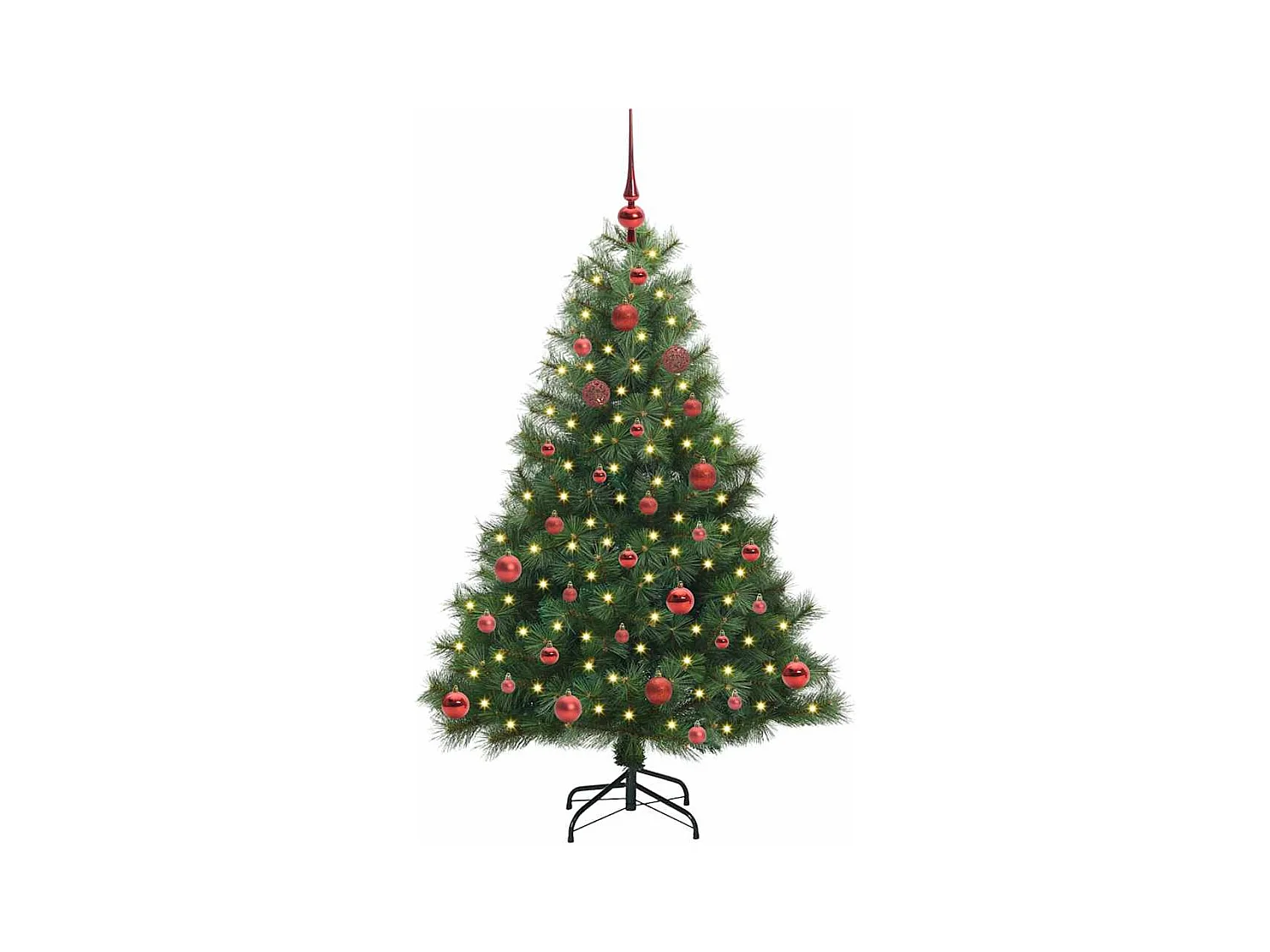 Árbol de Navidad artificial con 150 LED Verde 150 cm PE y PVC