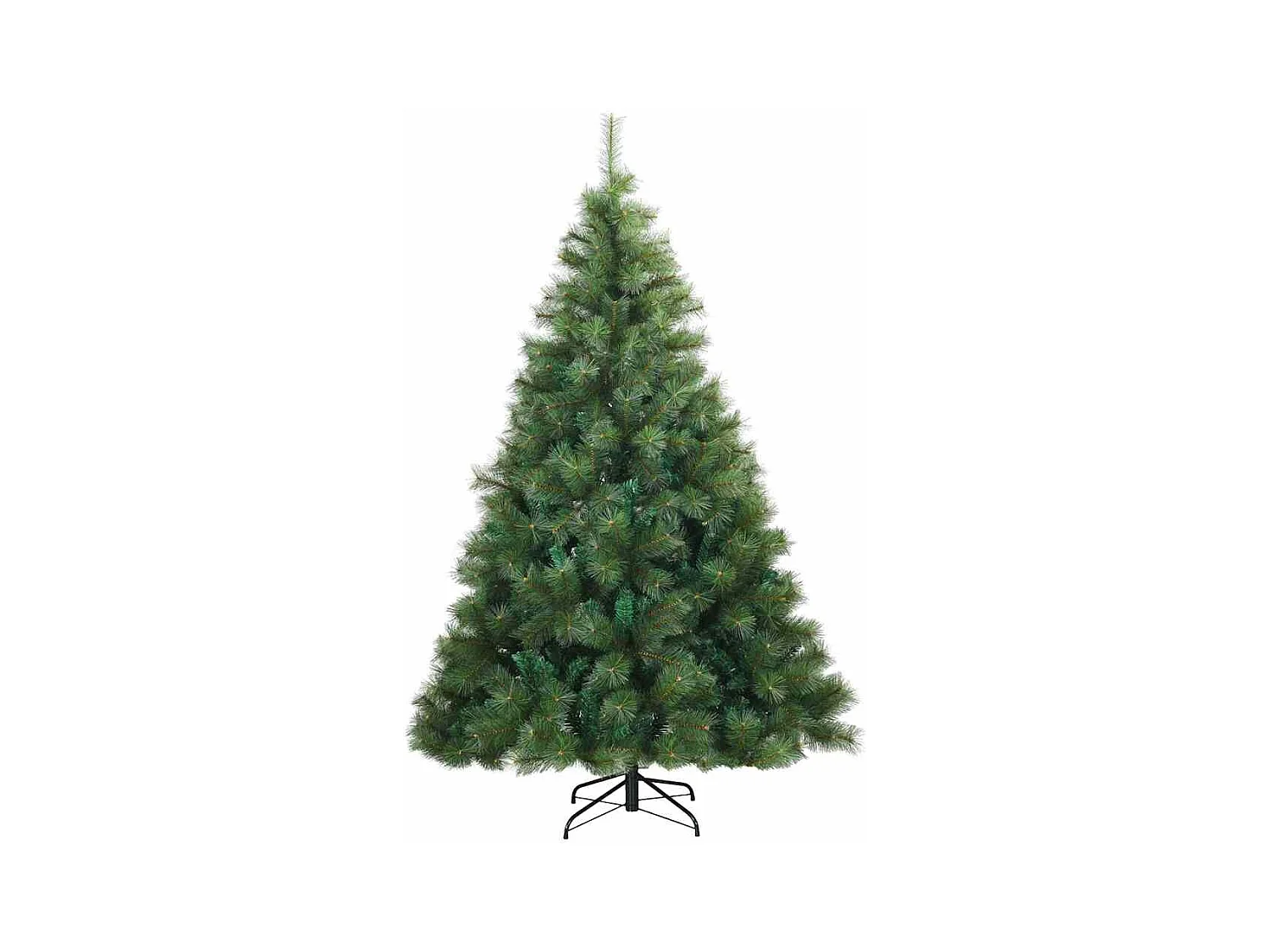 Kunstkerstboom met 300 LED met standaard Groen 240 cm PE en PVC