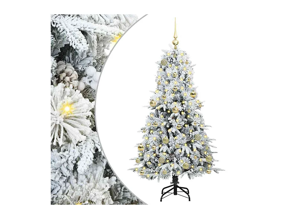 Árbol de Navidad artificial con ramas articuladas Verde 150 cm