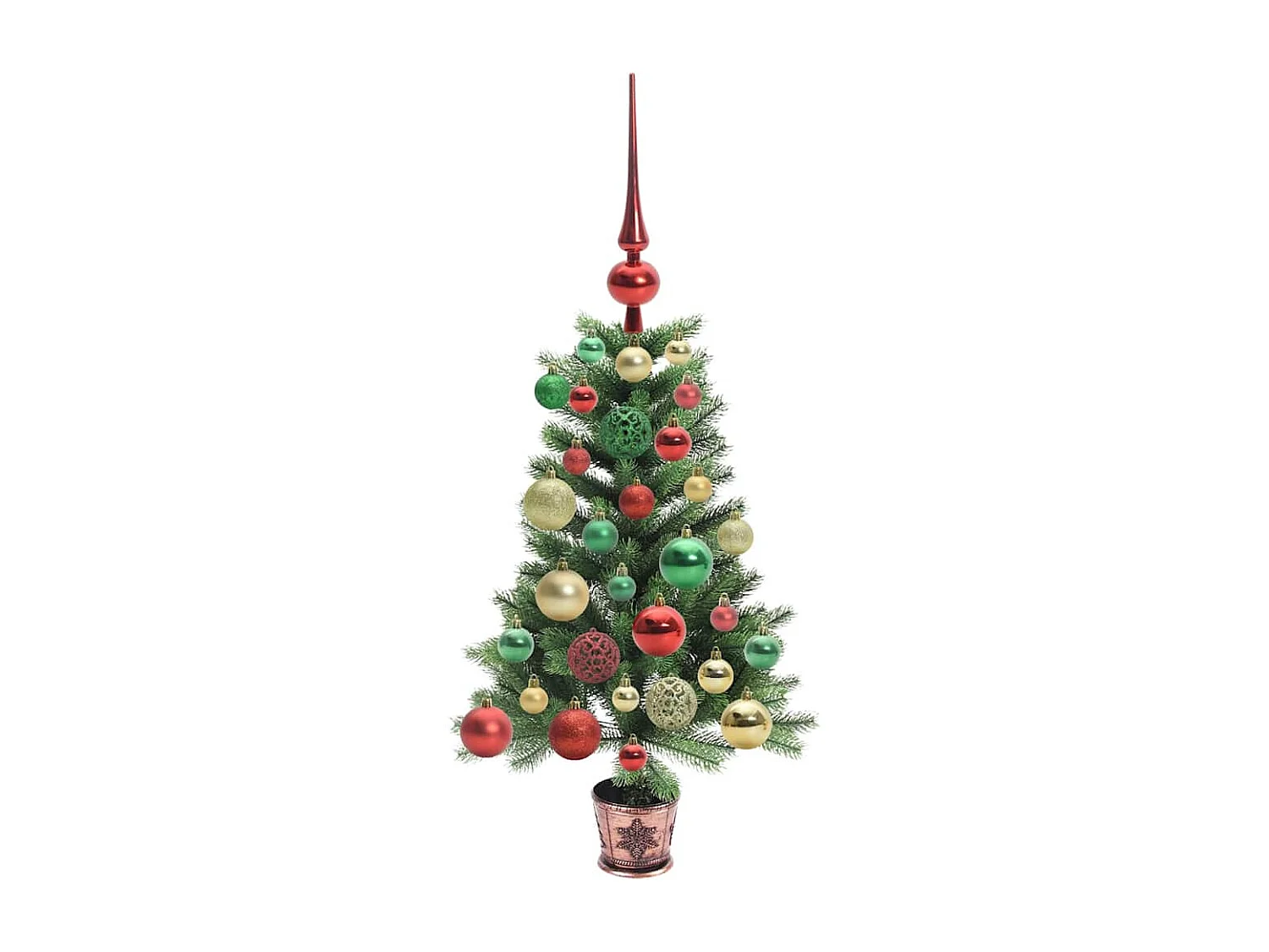Sapin de Noël avec 150 LED avec support Vert 65 cm PE