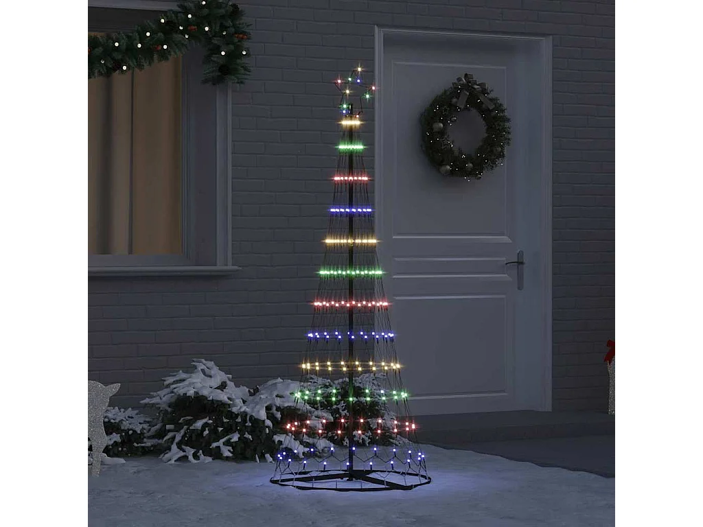 Arbre de Noël LED Multicolore 71 x 71 x 184,5 cm Métal