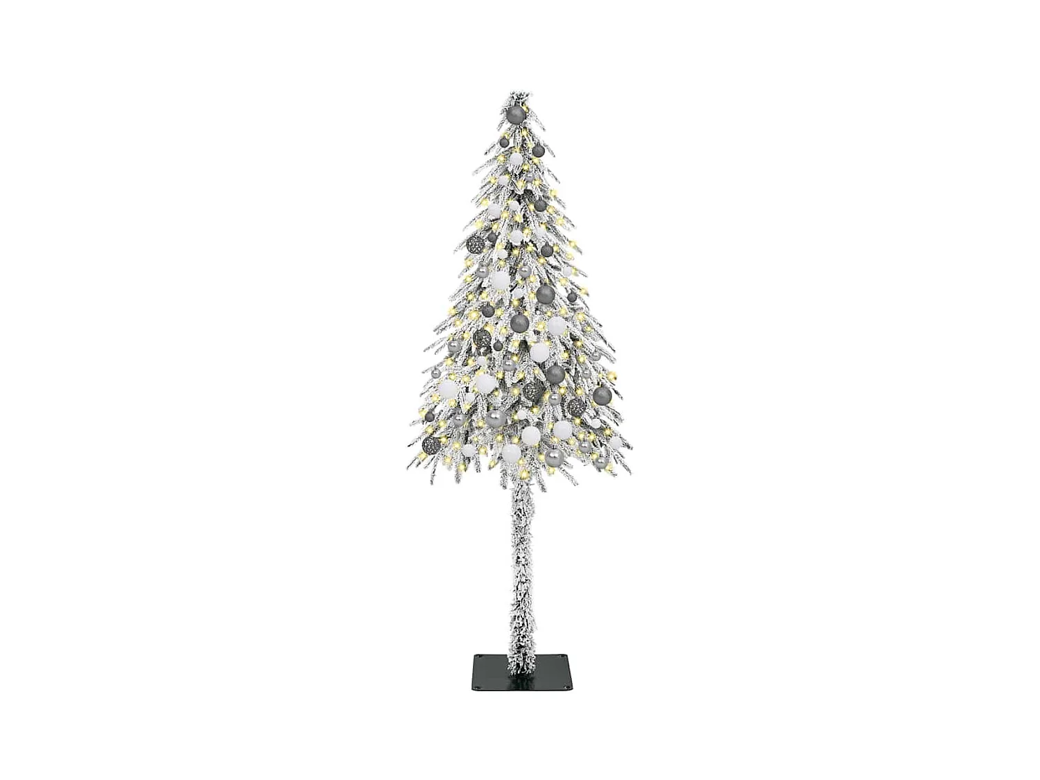 Sapin de Noël avec 300 LED Blanc 180 cm PE et Acier