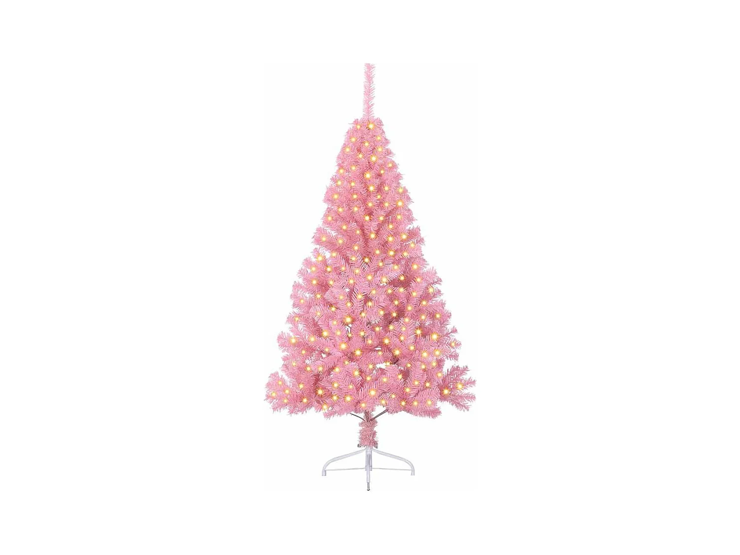 Kerstboom met decoratieve touwlichten Roze 180 cm