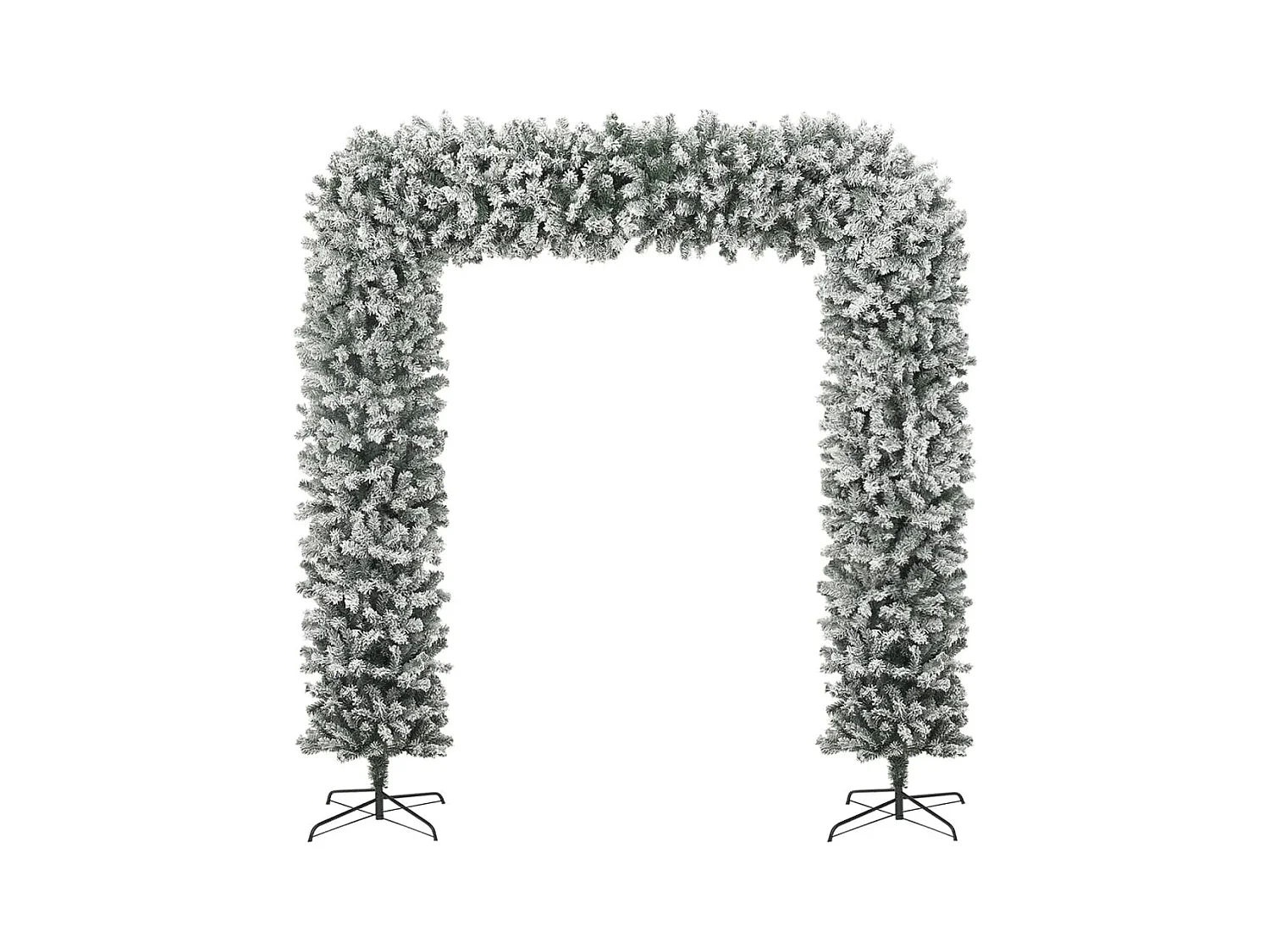 Arche de sapin de Noël à flocons de neige 240 cm