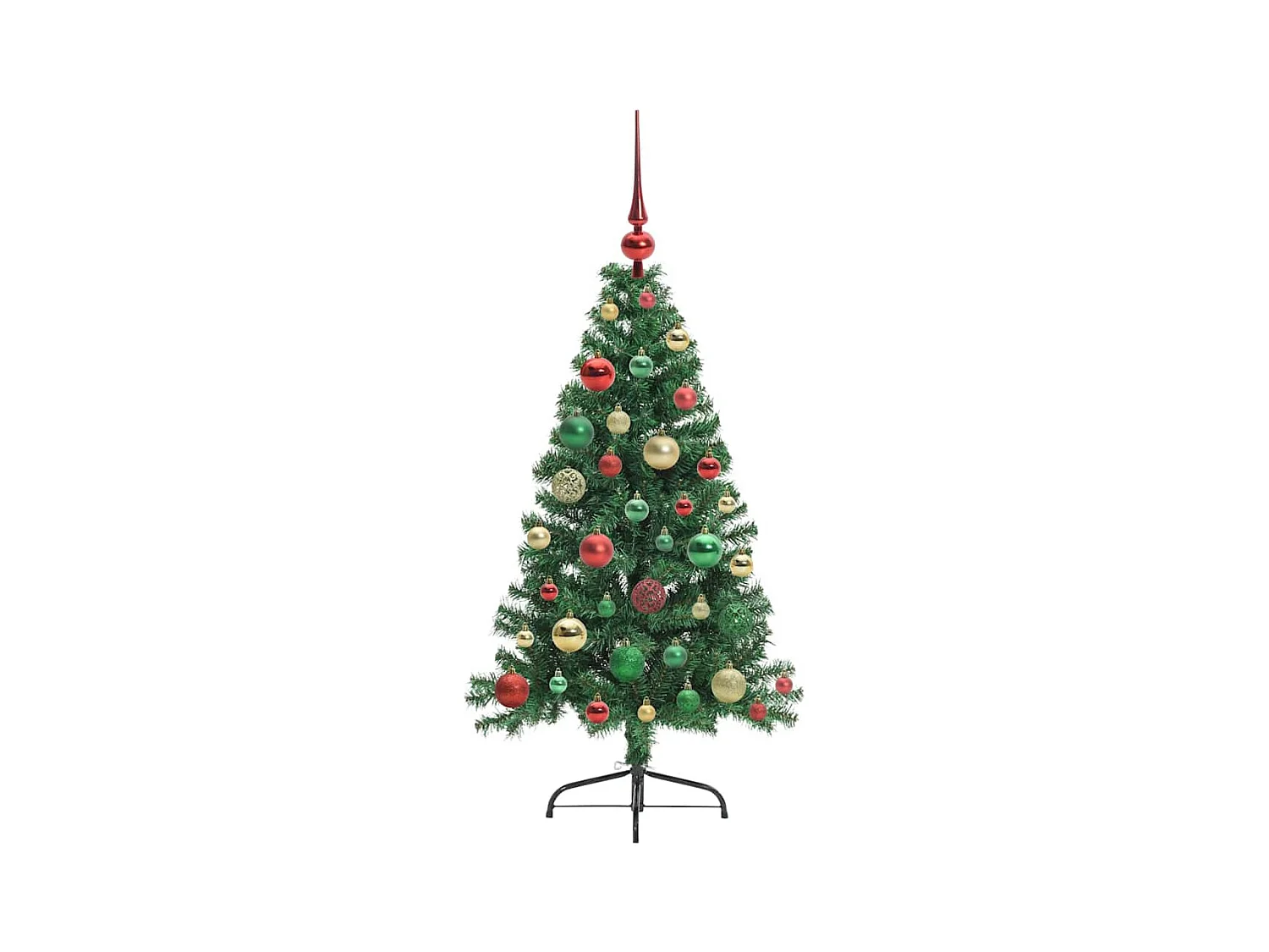 Árvore de Natal Artificial Pré-iluminada Verde 120 cm PVC